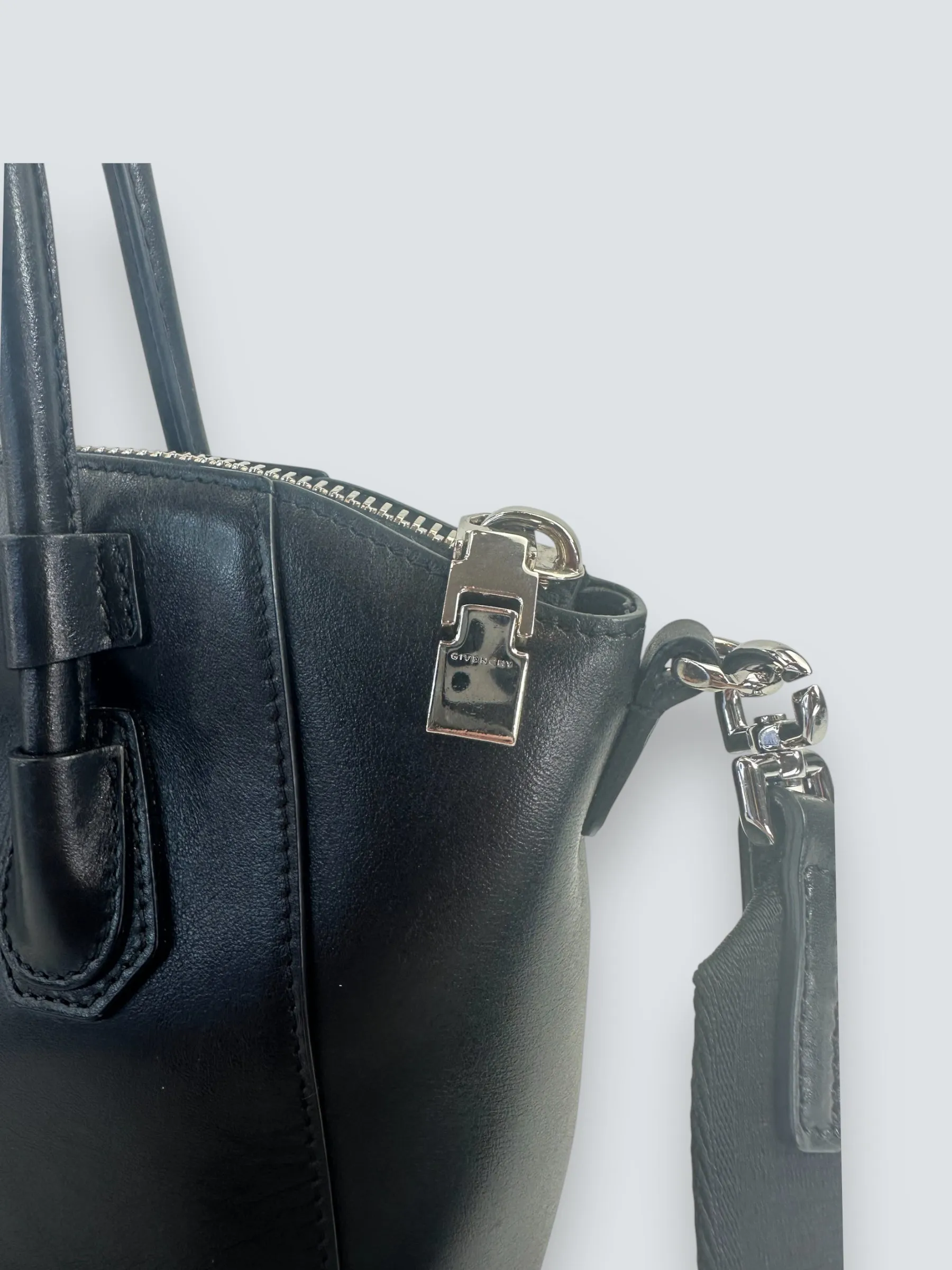 Givenchy Black Calf Leather Antigona Mini Sport Tote