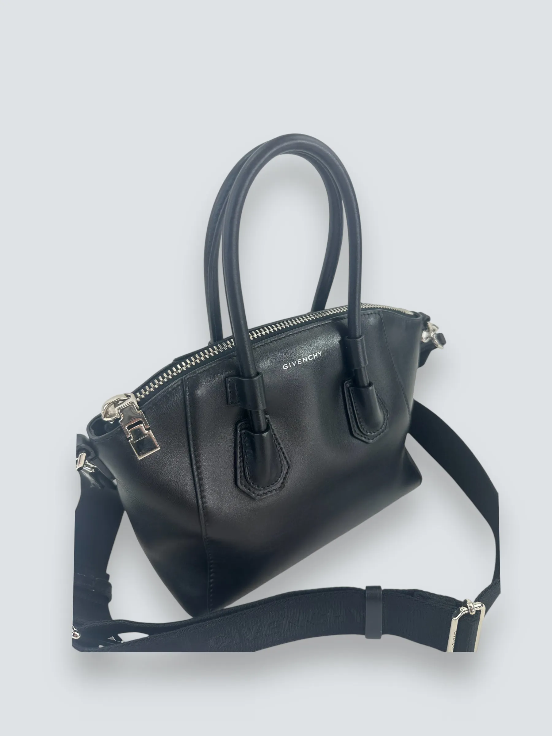 Givenchy Black Calf Leather Antigona Mini Sport Tote