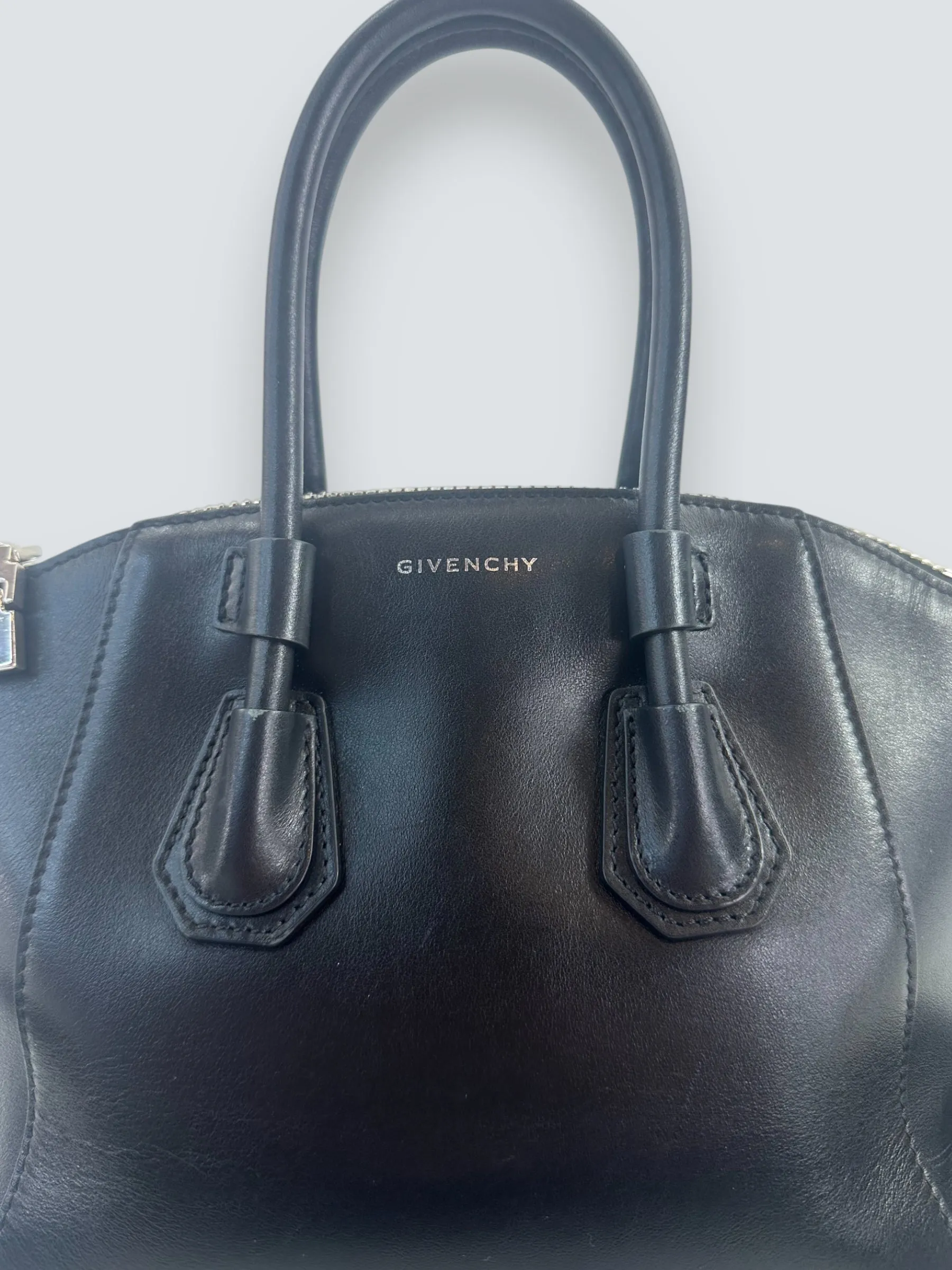 Givenchy Black Calf Leather Antigona Mini Sport Tote