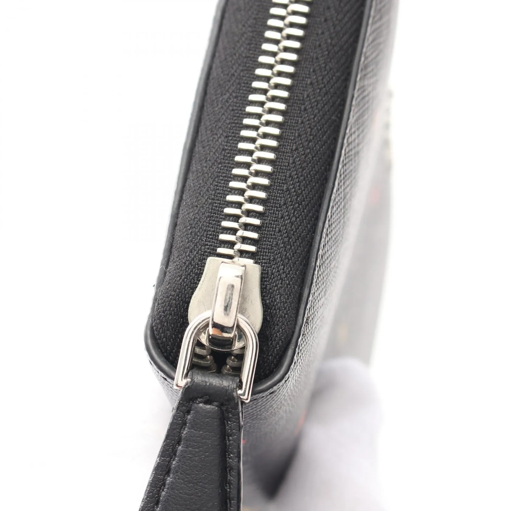 Givenchy Leather Round Long Wallet Black