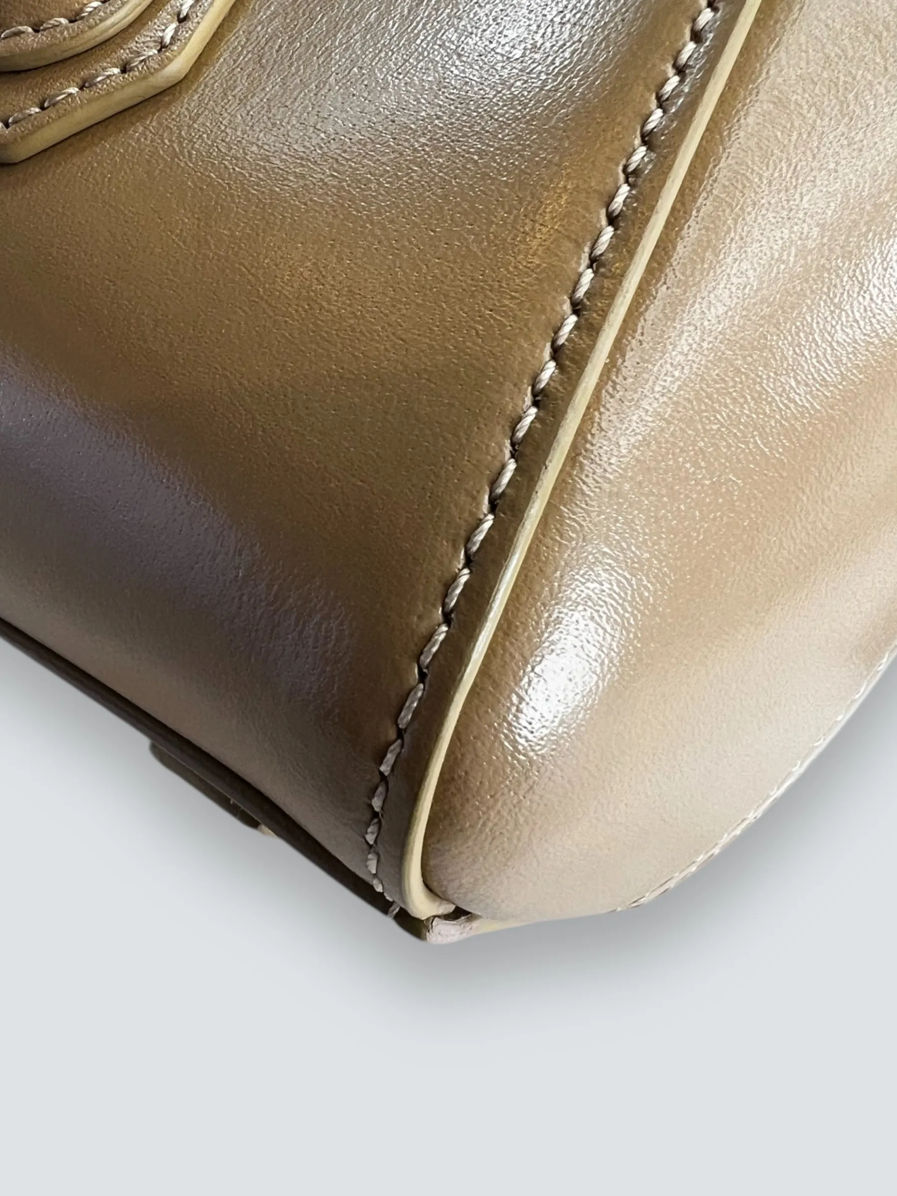 Givenchy Small Cream Leather "Antigona Lock"  Shoulder Bag