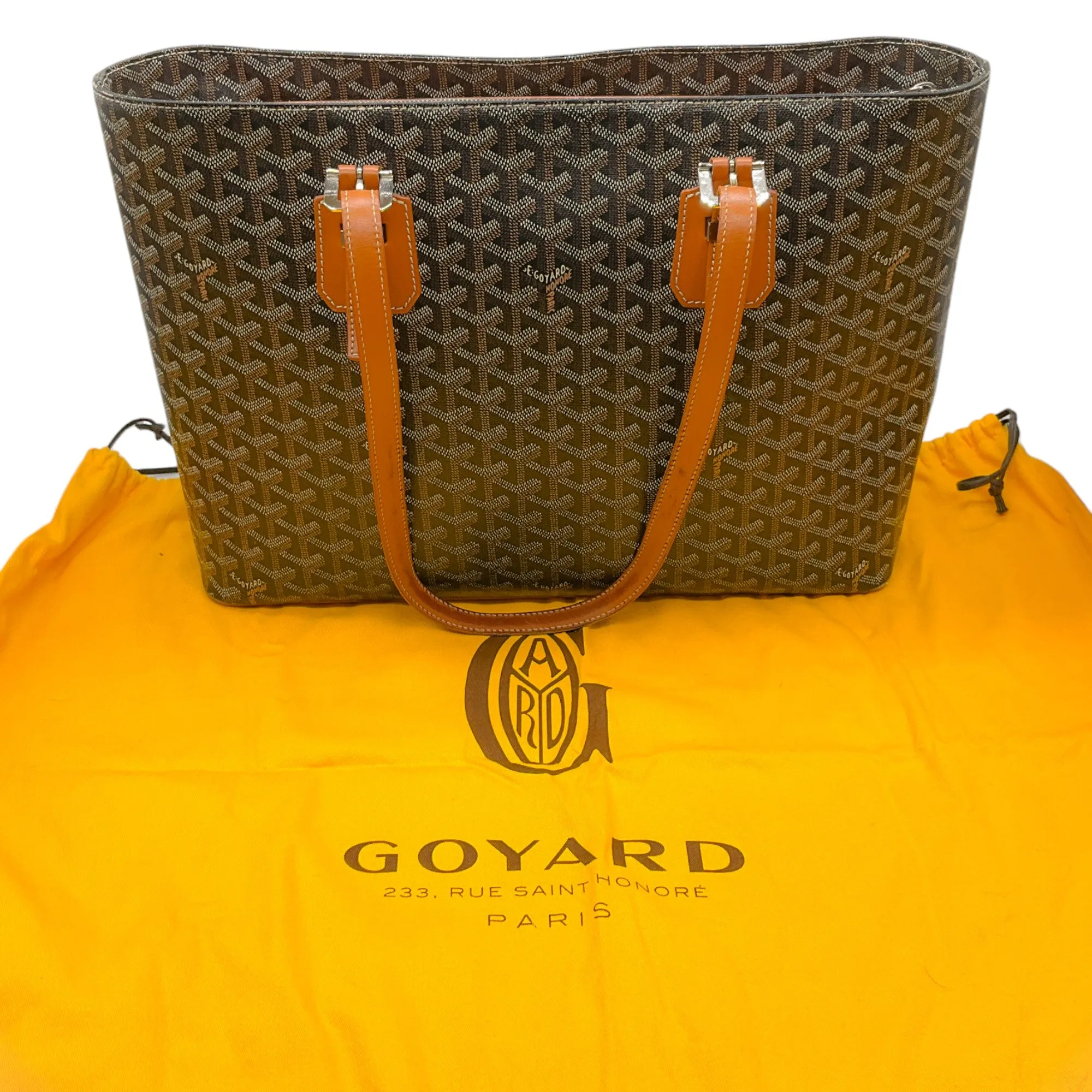 Goyard Black / Brown Okinawa GM Tote
