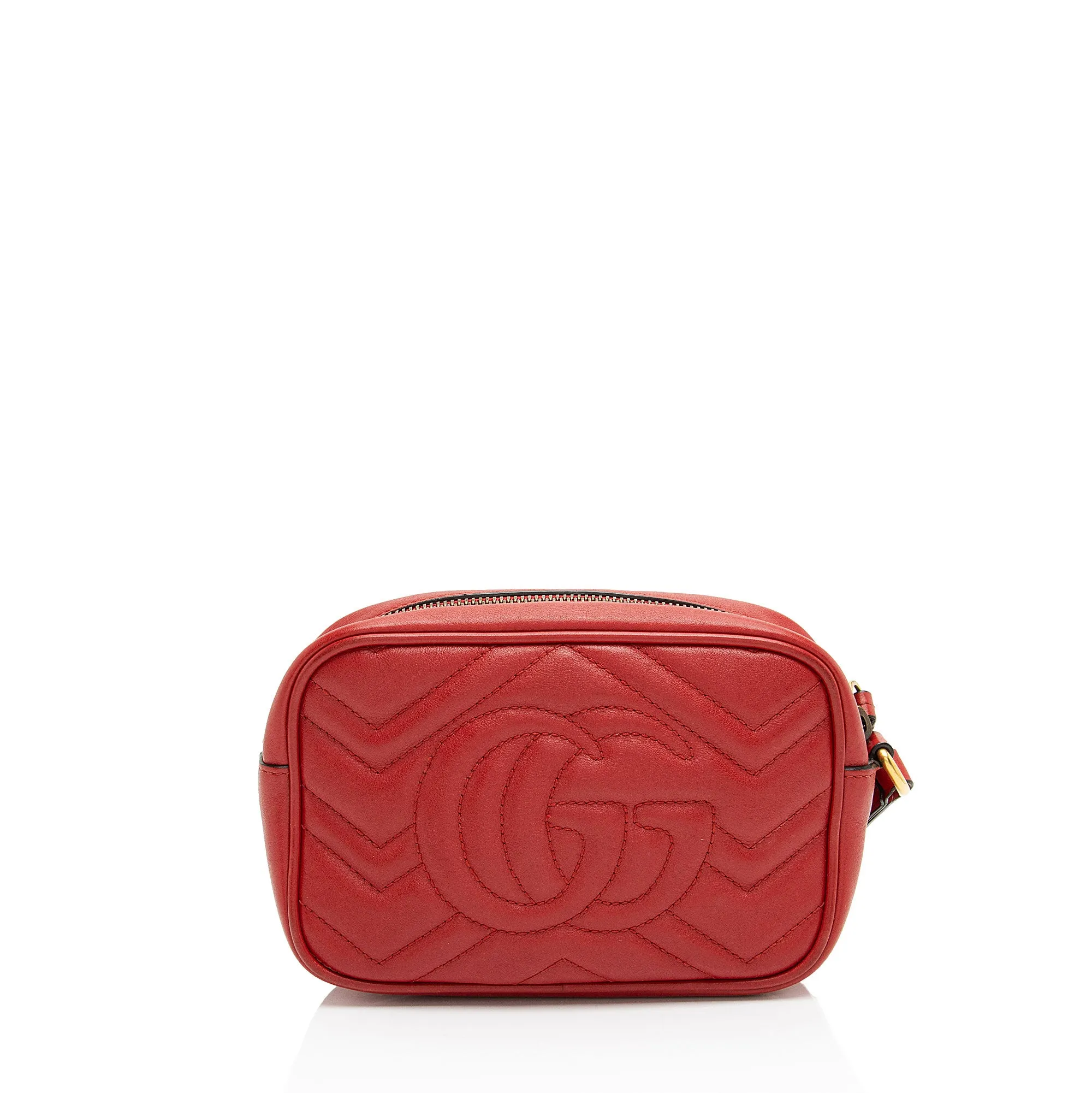 Gucci Matelasse Leather GG Marmont Small Wristlet