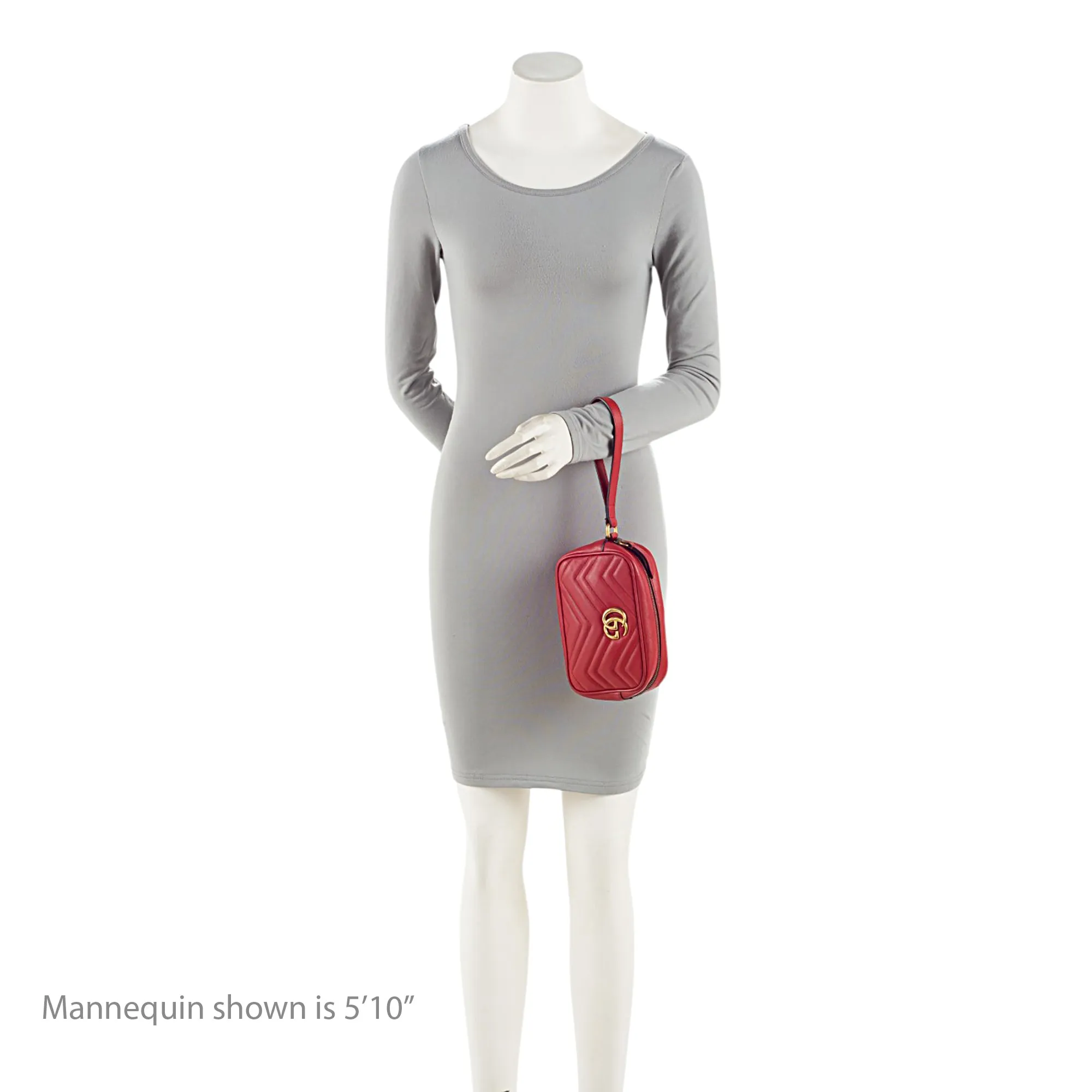 Gucci Matelasse Leather GG Marmont Small Wristlet