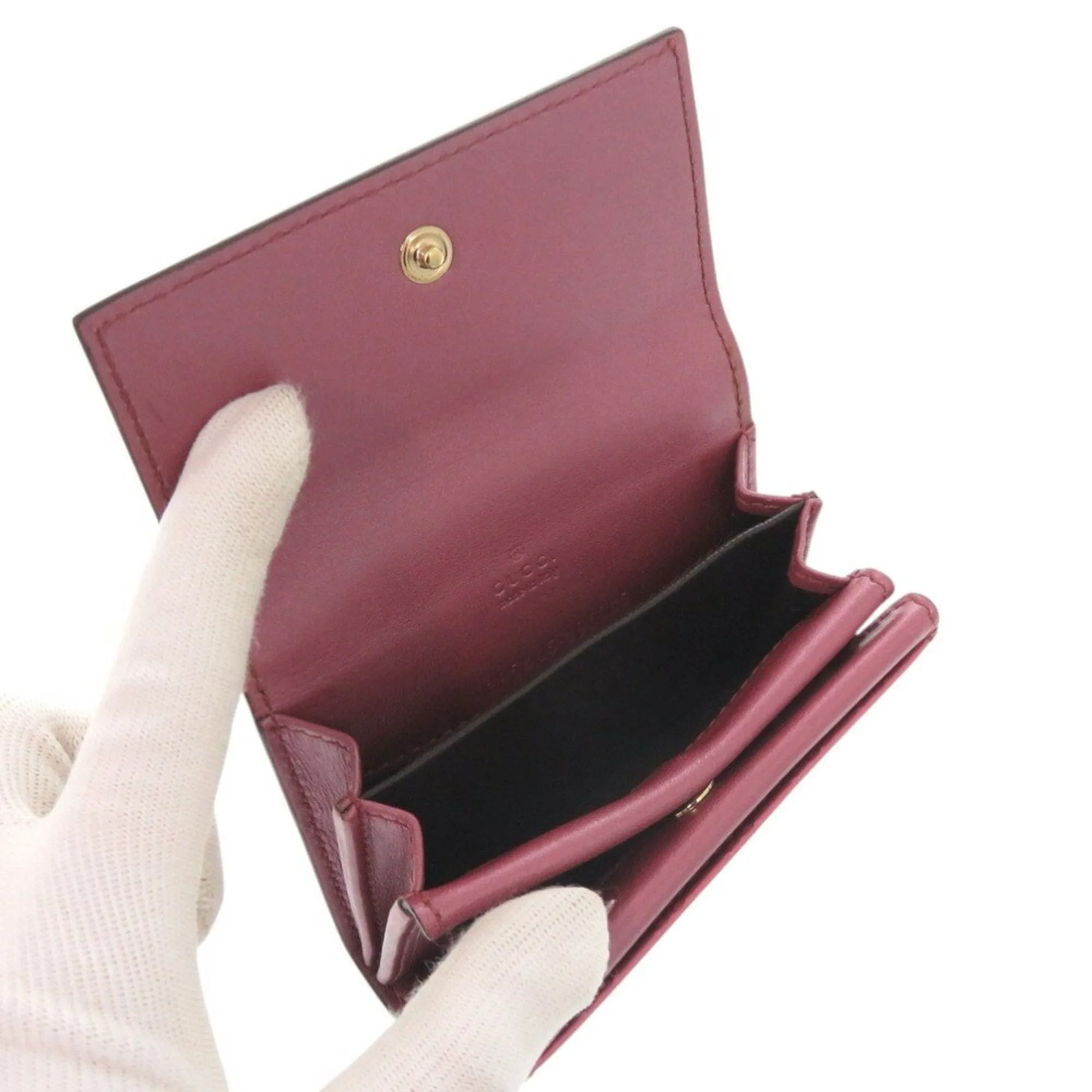 Gucci Microguccissima Patent Leather Coin Purse/Coin Case (Pre-Owned)