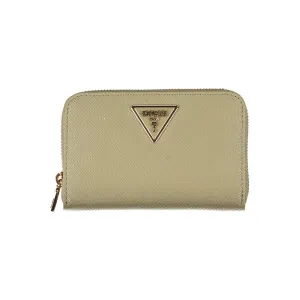 Guess Jeans Chic Emerald Zip Wallet with Multiple Women's Compartments