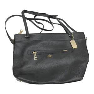 Handbag Designer By Coach In Black, Size:Large