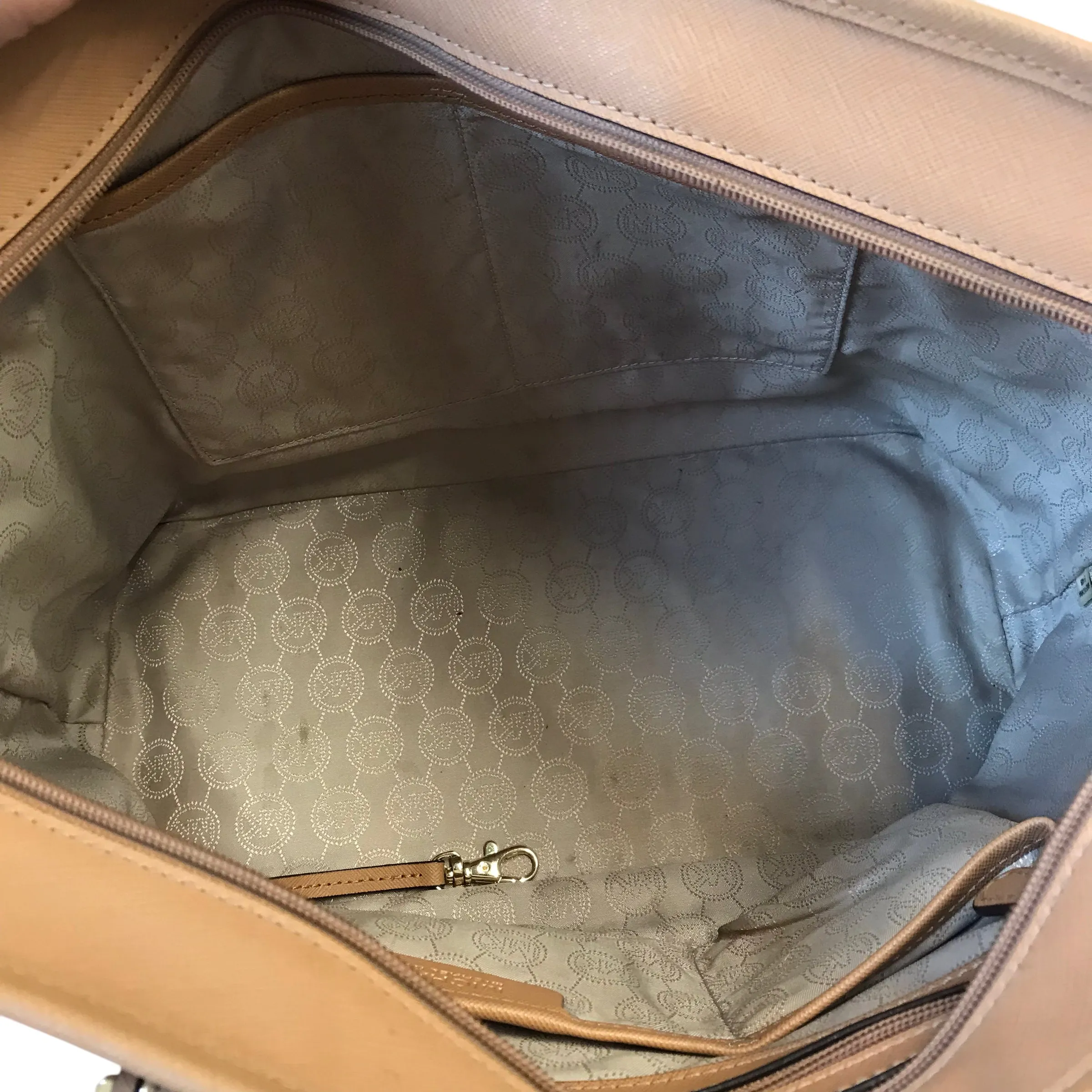 Handbag Designer By Michael Kors In Black & Brown, Size:Large