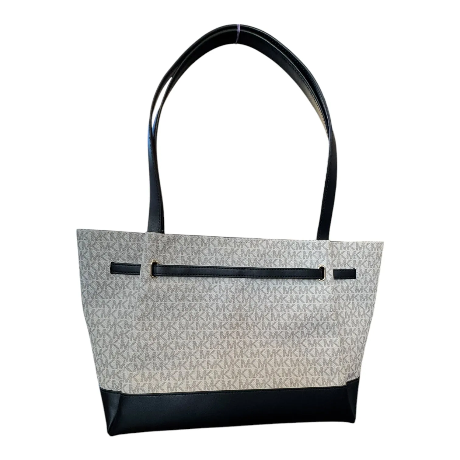 Handbag Designer By Michael Kors In Black & White, Size:Large