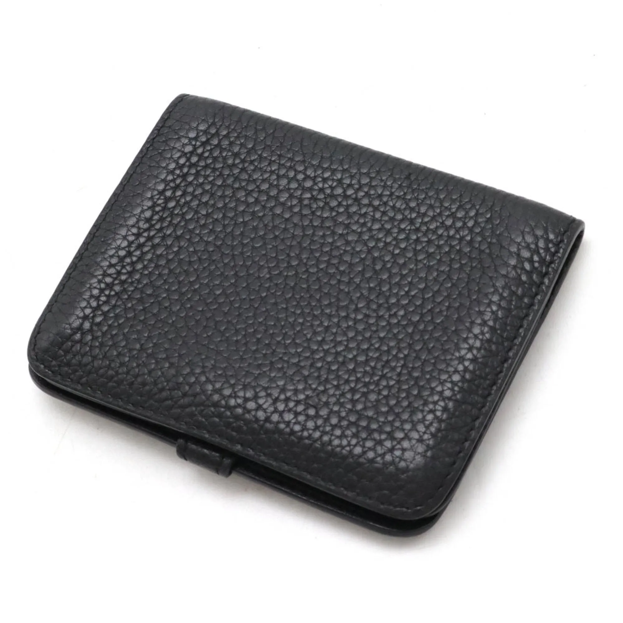 Hermes Taurillon Clemence Leather Coin Purse/Coin Case (Pre-Owned)