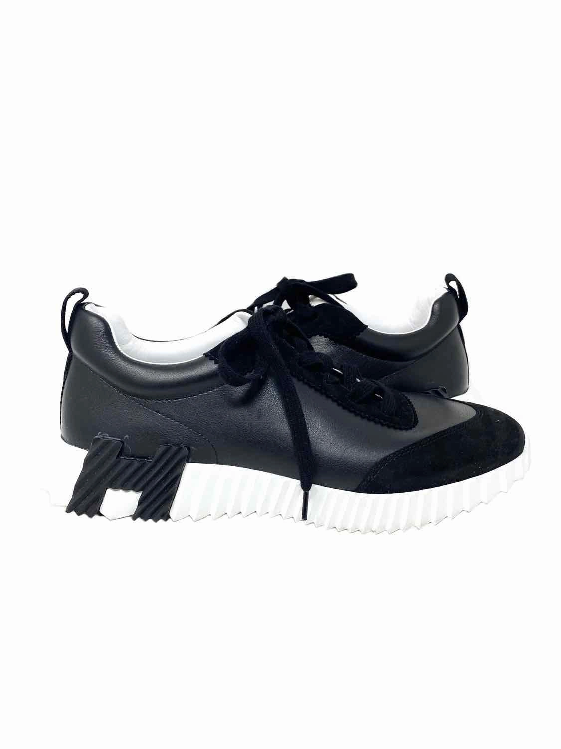 Hermes Bouncing Men's black/white Size 41 / 8.5 Sneakers