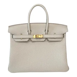 Herm??s Birkin 25 Togo Beton Gold Hardware