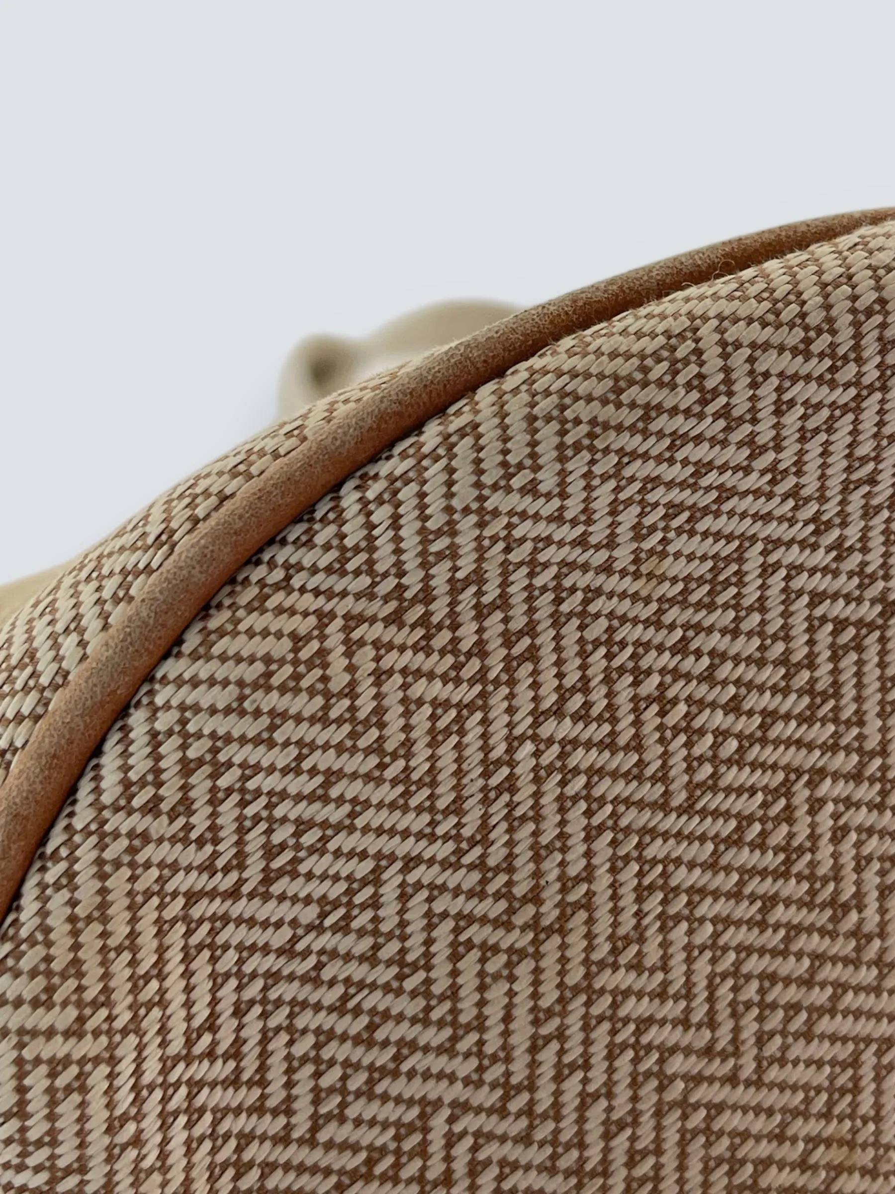 Herm??s Cream Canvas Sac Saxo