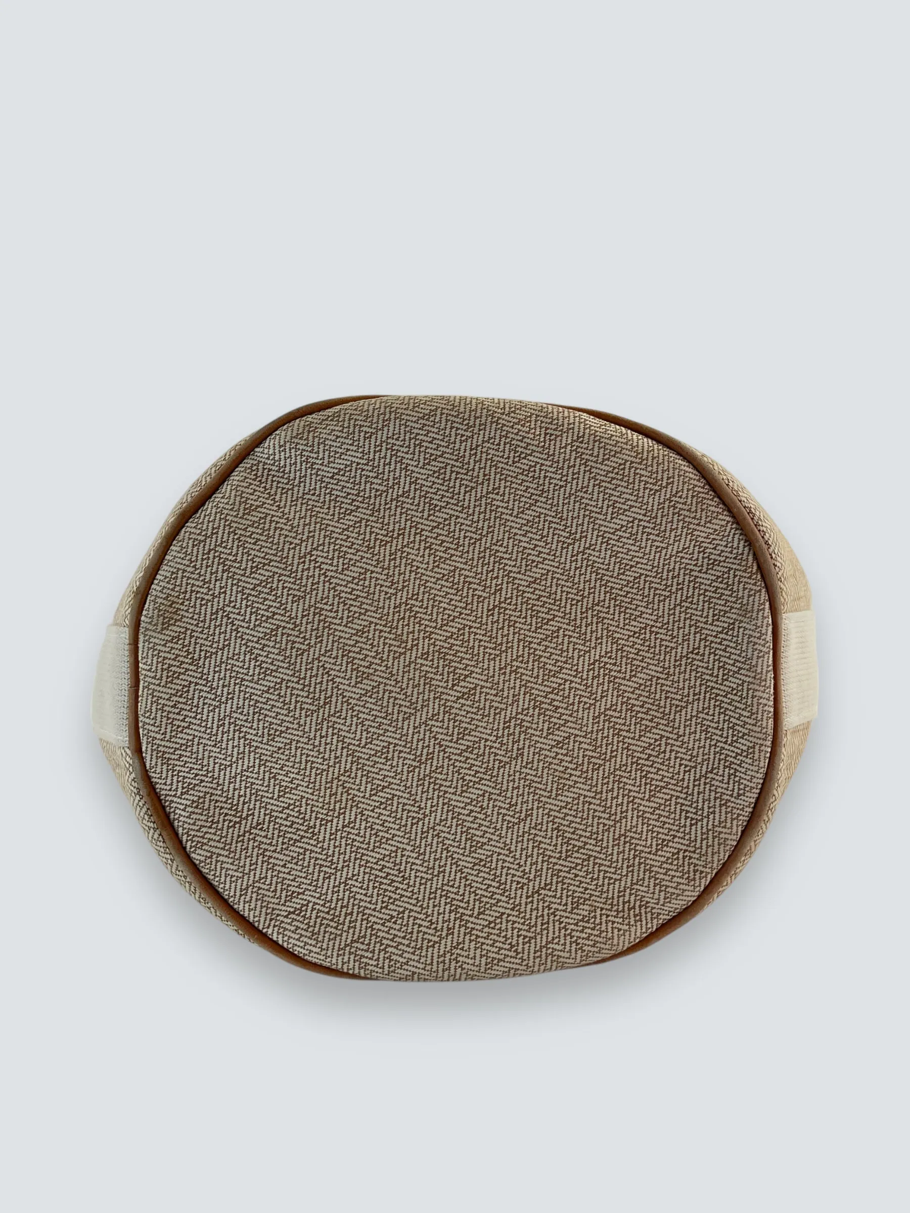 Herm??s Cream Canvas Sac Saxo