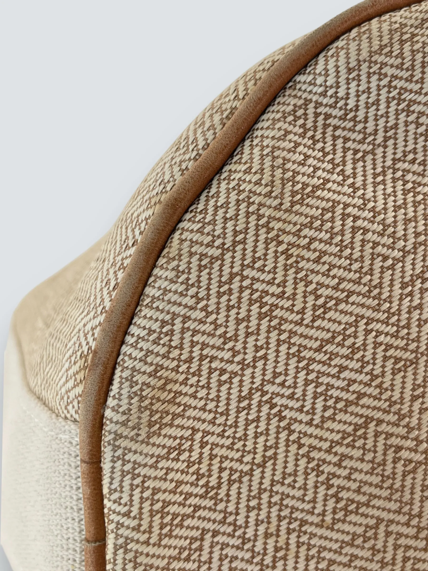 Herm??s Cream Canvas Sac Saxo