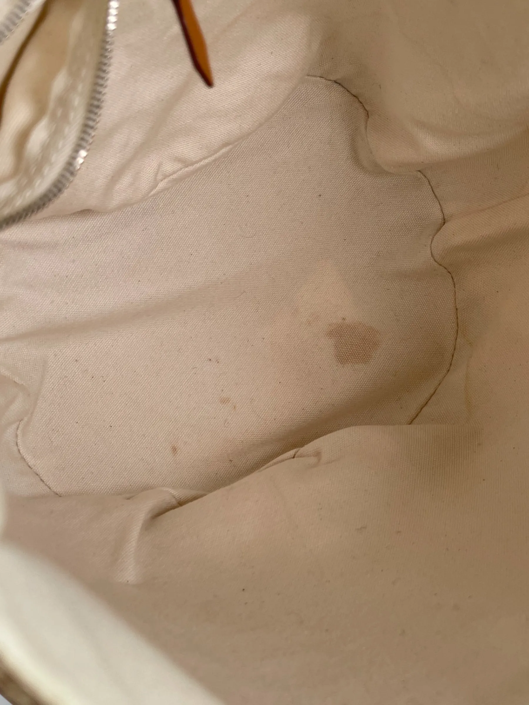 Herm??s Cream Canvas Sac Saxo