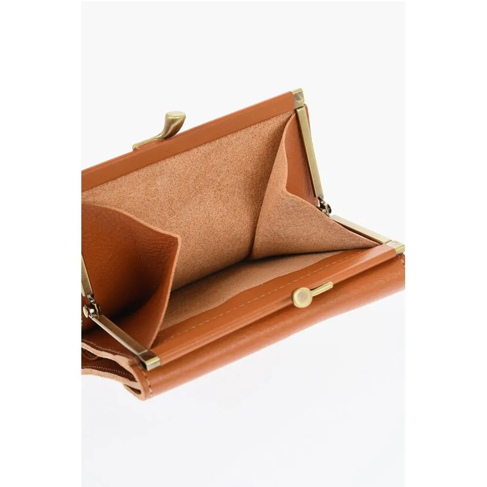 Il Bisonte Solid Color Leather Women's Wallet