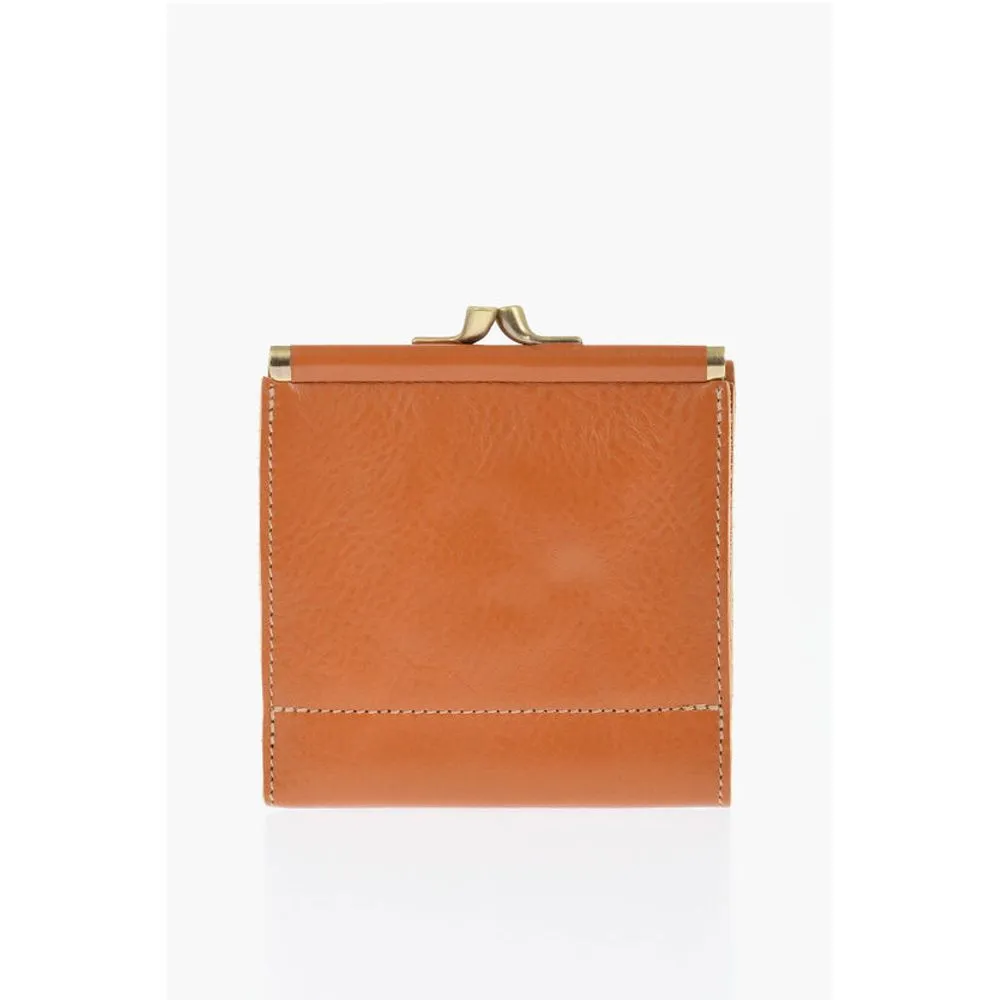 Il Bisonte Solid Color Leather Women's Wallet