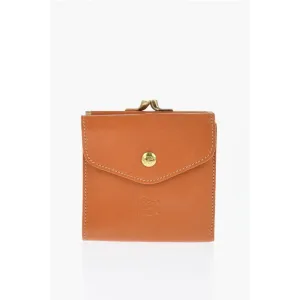 Il Bisonte Solid Color Leather Women's Wallet