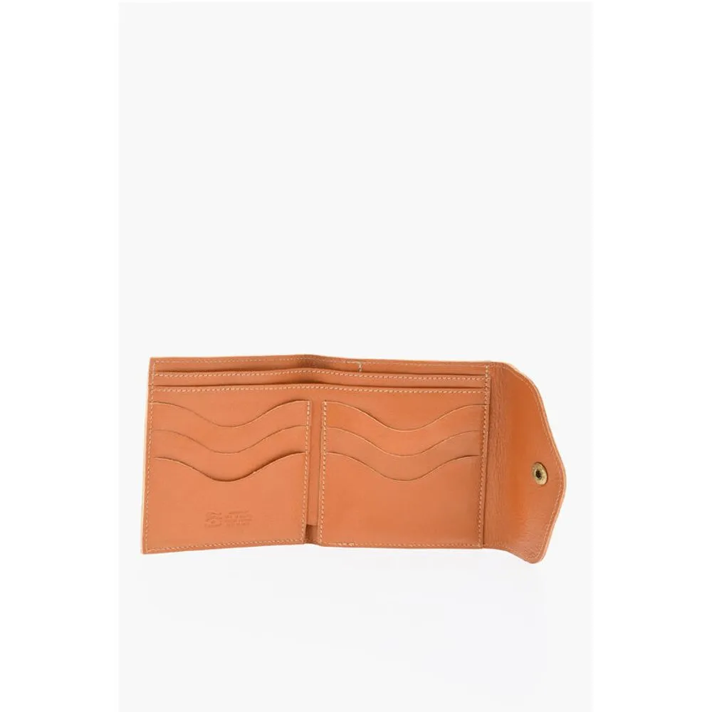 Il Bisonte Solid Color Leather Women's Wallet