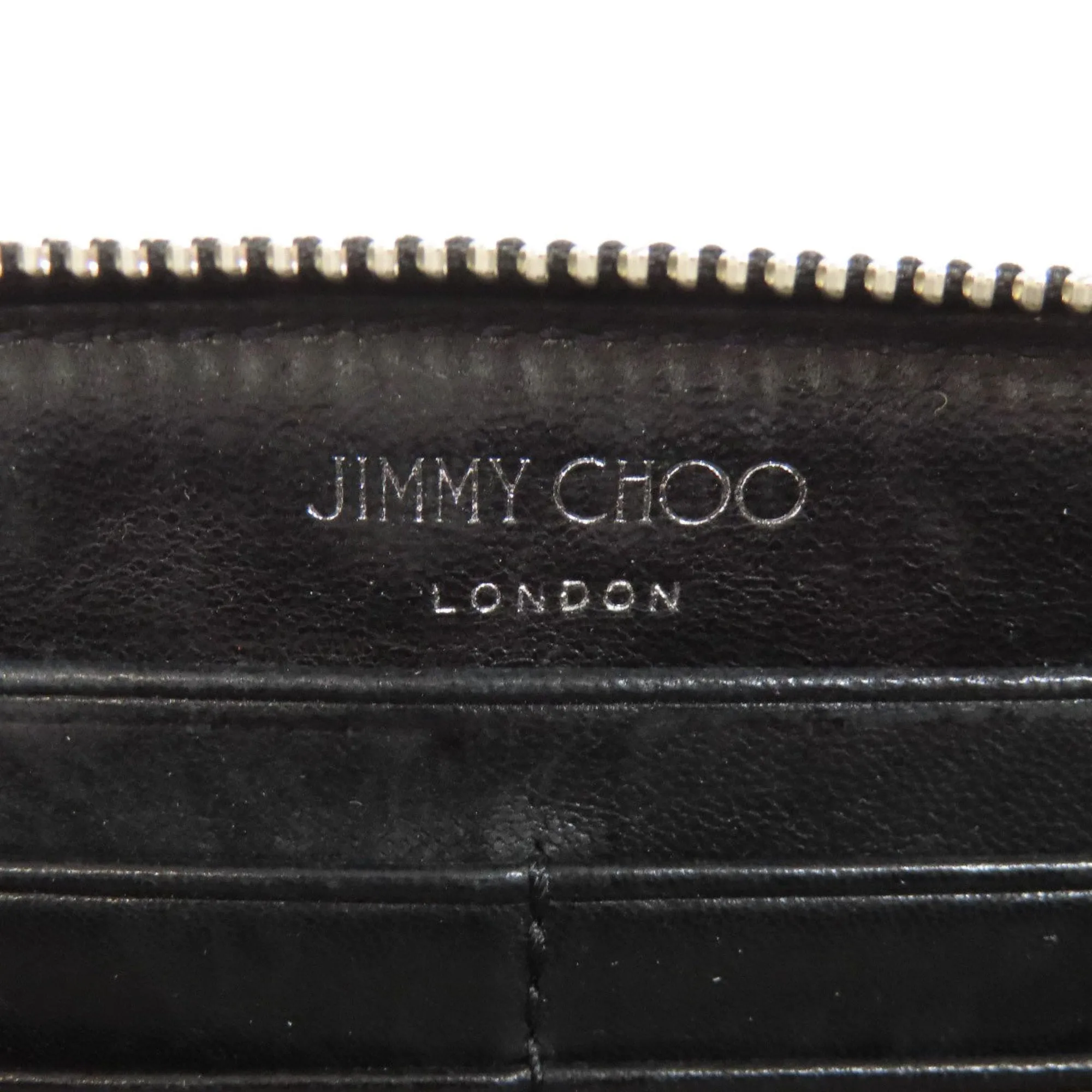 Jimmy Choo Leather Long Wallet (Bi-Fold) (Pre-Owned)