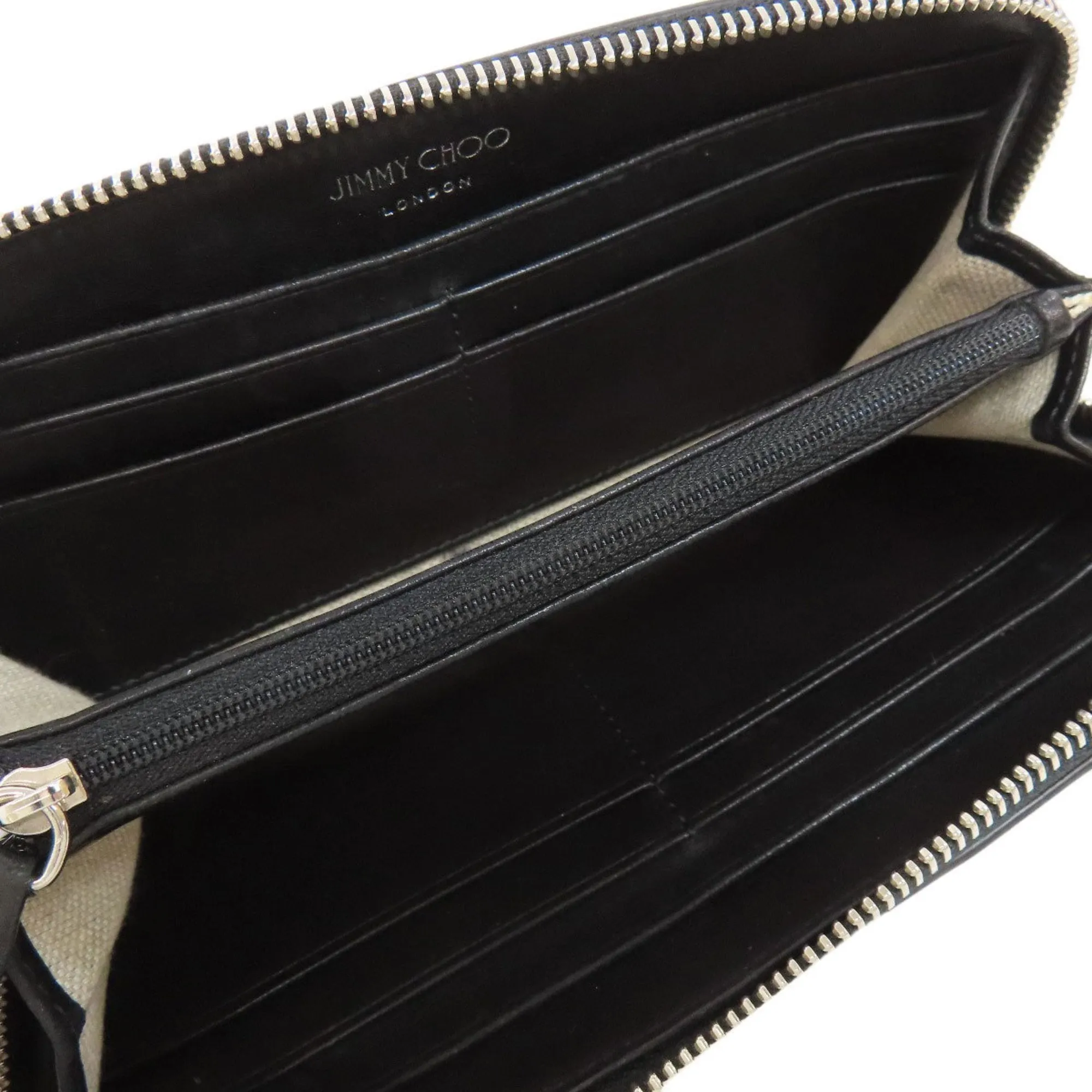 Jimmy Choo Leather Long Wallet (Bi-Fold) (Pre-Owned)