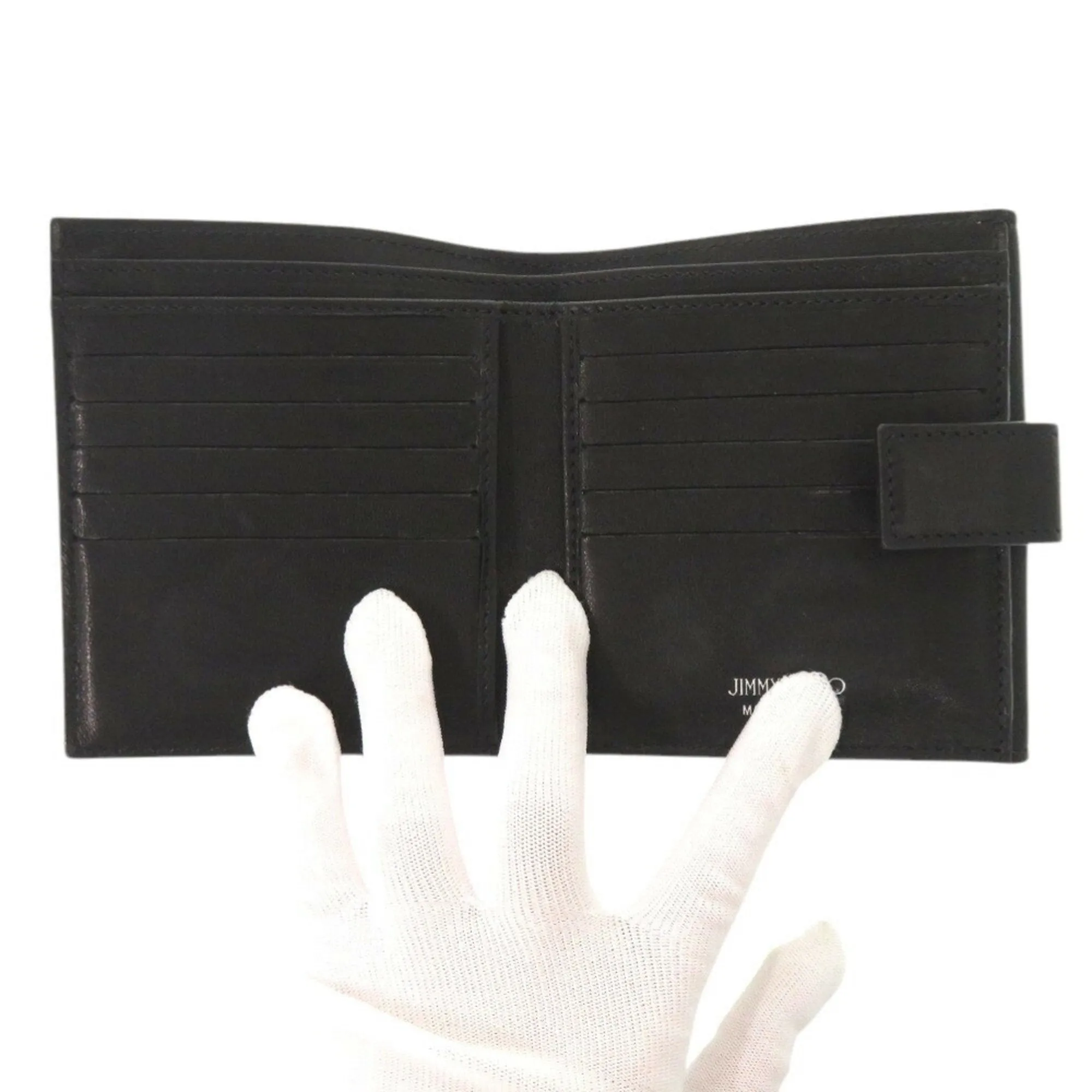 Jimmy Choo Leather Wallet (Bi-Fold) (Pre-Owned)