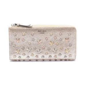 Jimmy Choo Star Studs Leather Long Wallet