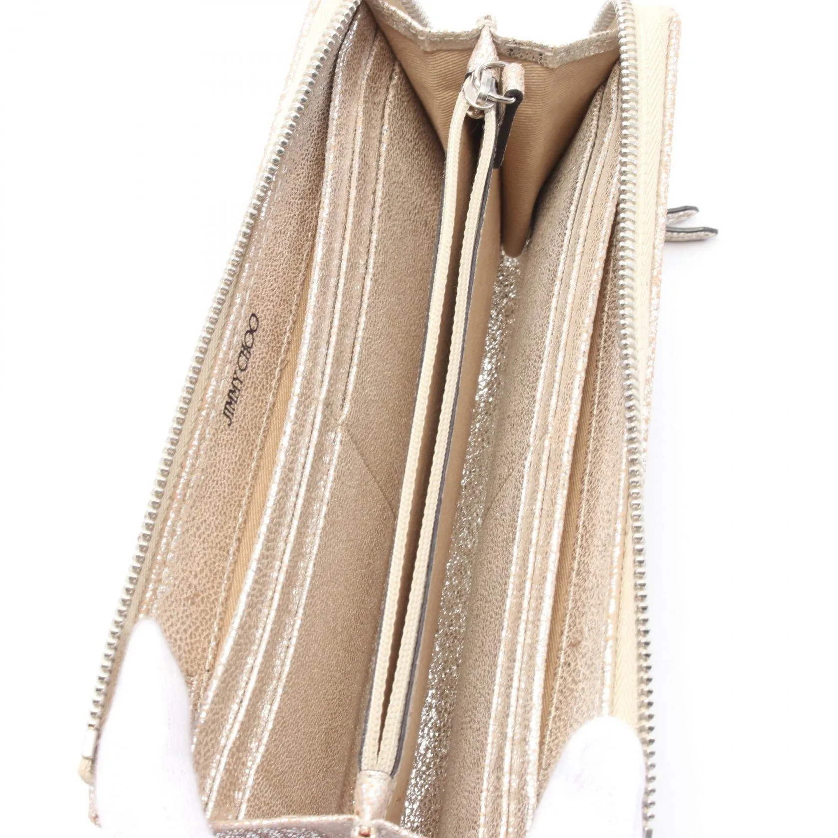 Jimmy Choo Star Studs Leather Long Wallet