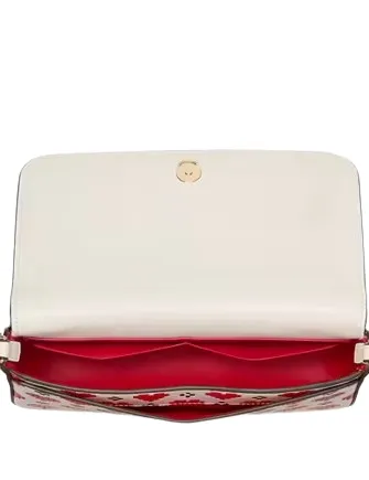 Kate Spade New York Devin Pixel Hearts Flap Chain Wallet