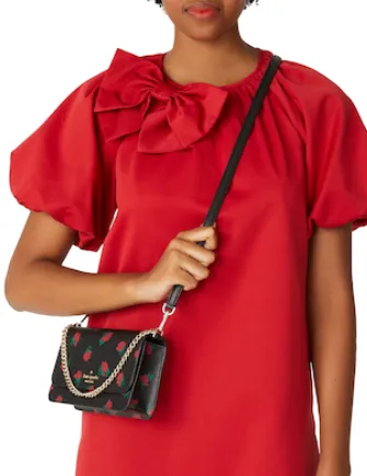 Kate Spade New York Madison Rose Toss Printed Small Flap Crossbody