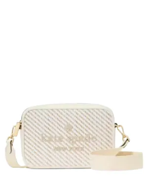 Kate Spade New York Oh Snap Straw Camera Bag