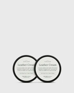 Leather Cream Twin Bundle