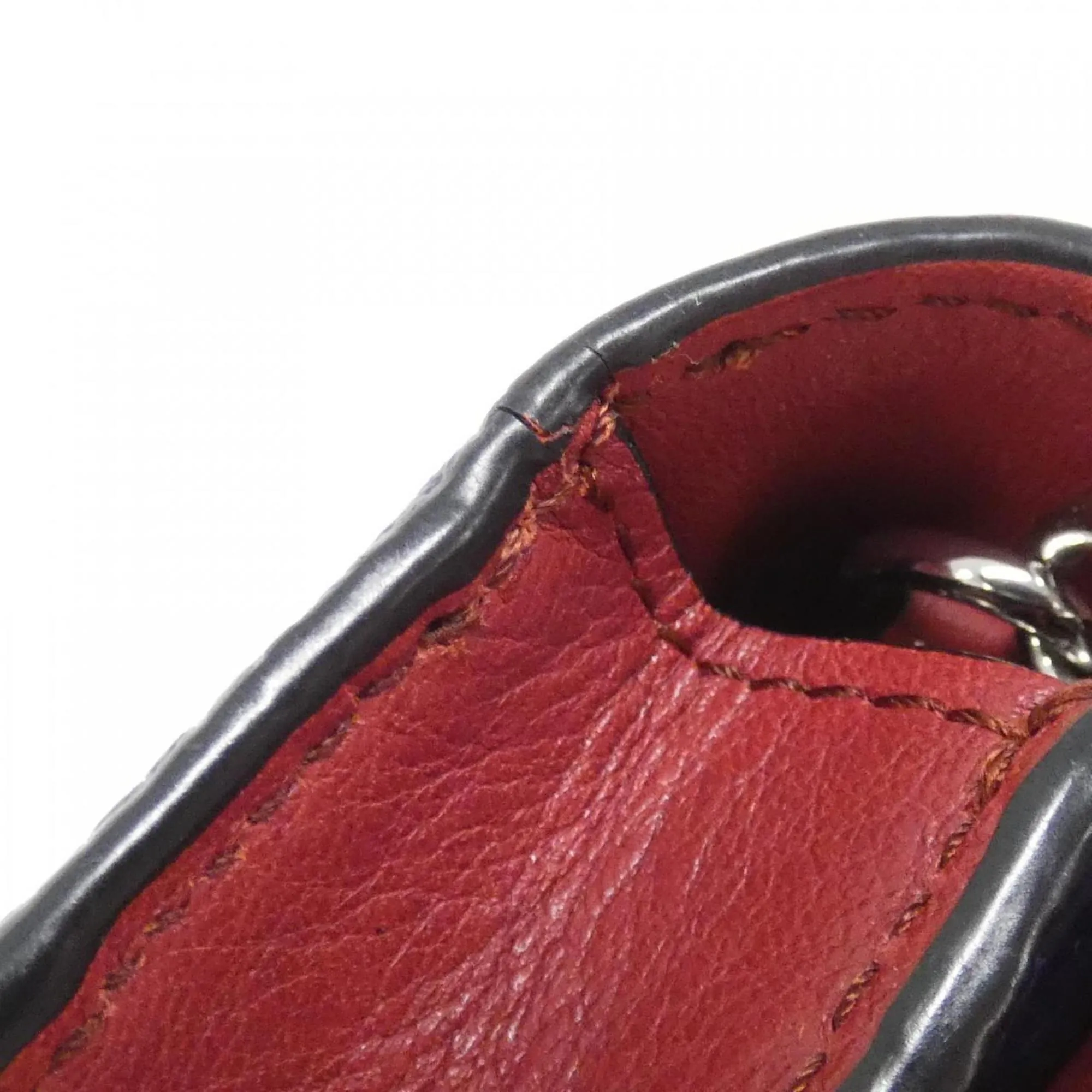 Loewe Navy Color Leather Chain/Shoulder Wallet (Pre-Owned)