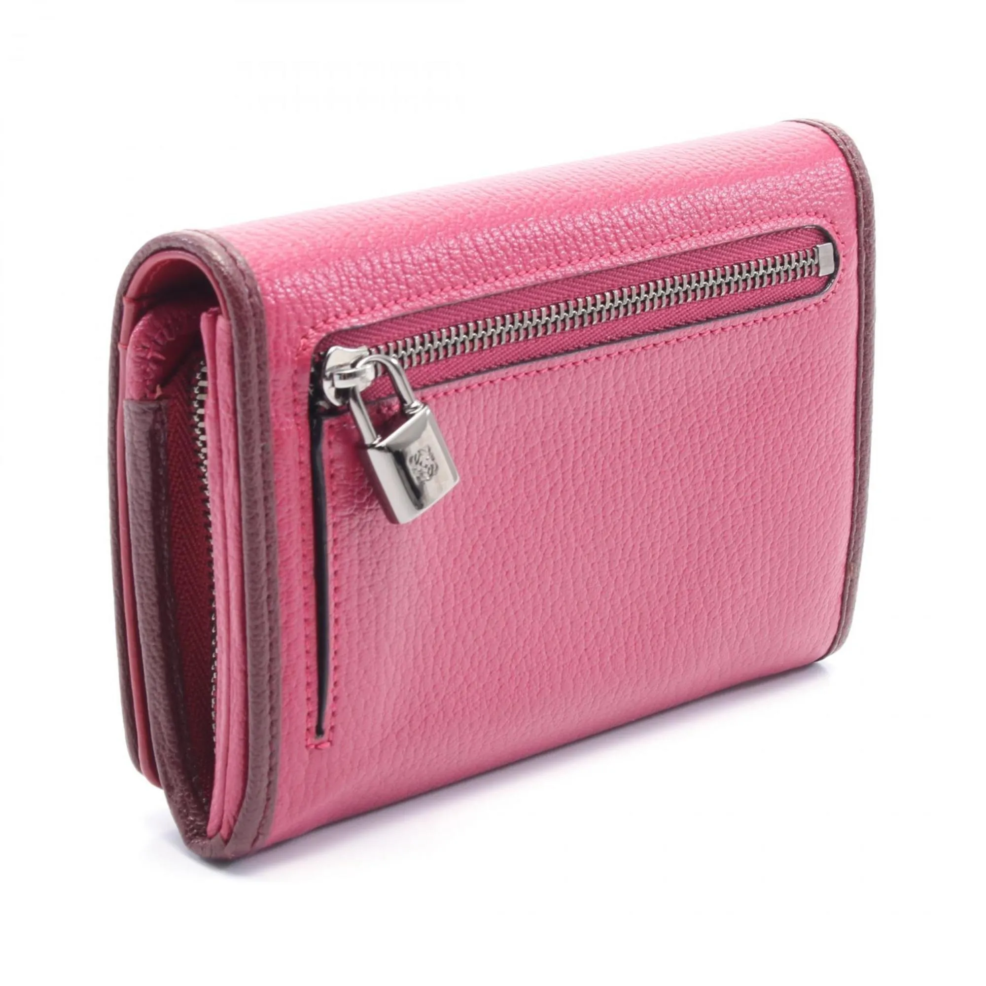 Loewe pink Leather Wallet (Bi-Fold) (Pre-Owned)
