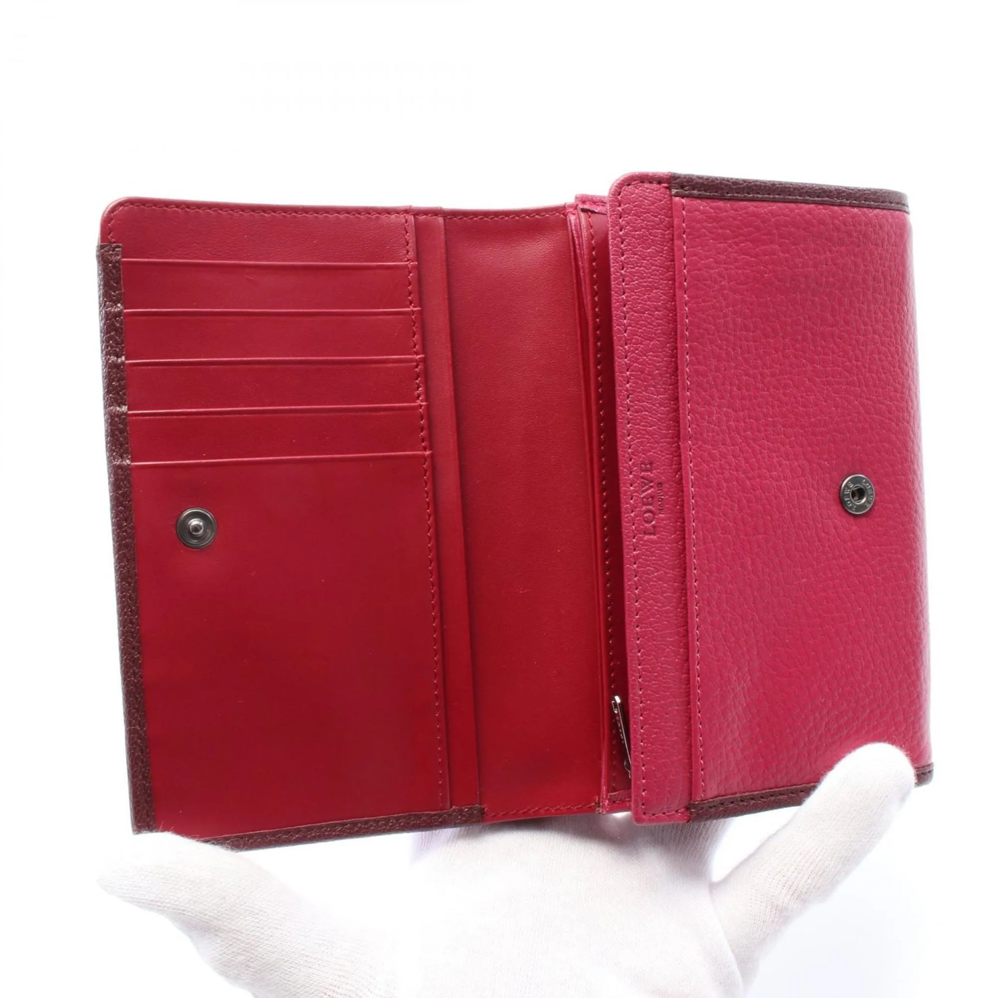 Loewe pink Leather Wallet (Bi-Fold) (Pre-Owned)