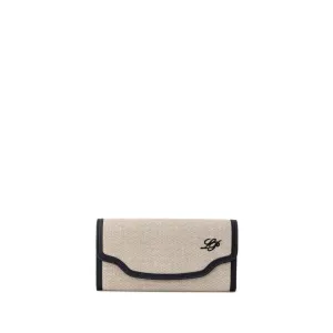Loro Piana Fabric And Leather Women's Wallet