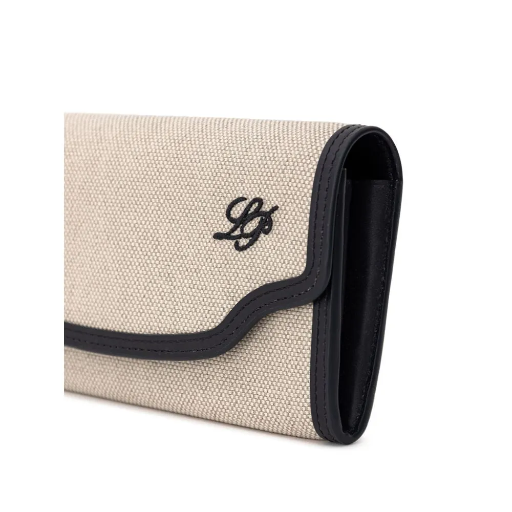 Loro Piana Fabric And Leather Women's Wallet
