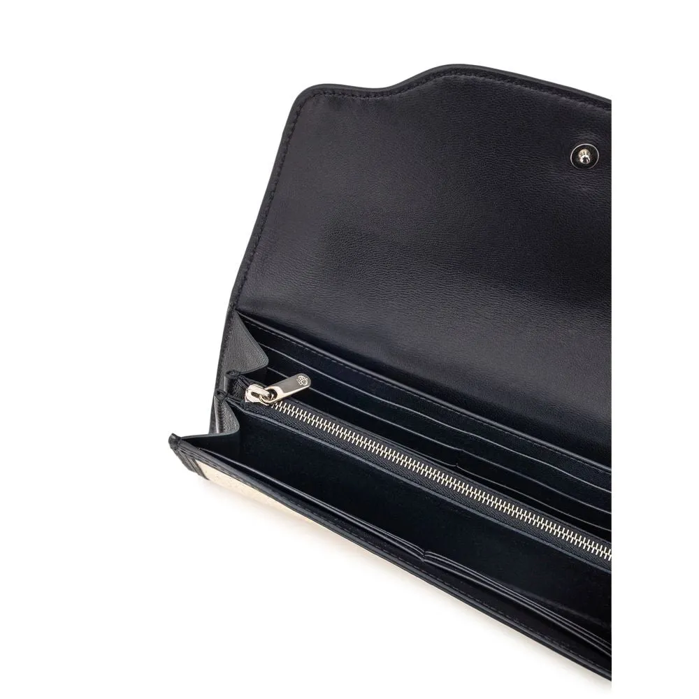 Loro Piana Fabric And Leather Women's Wallet
