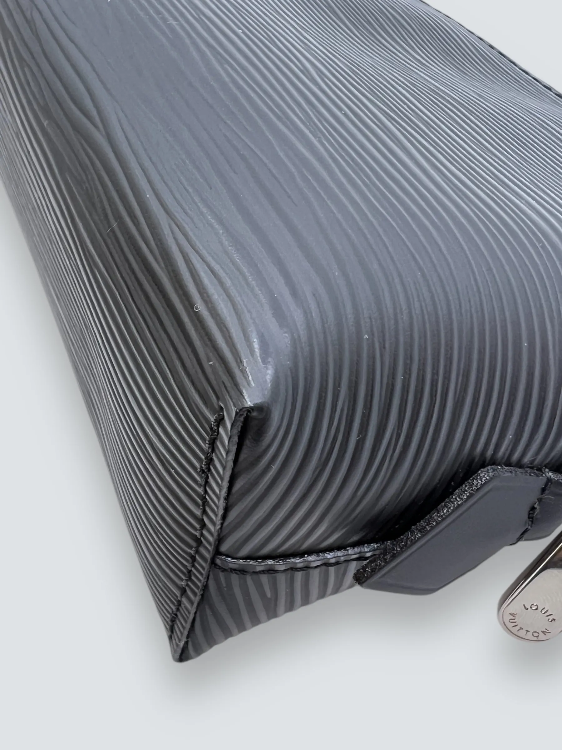 Louis Vuitton Black Epi Leather Makeup Pouch