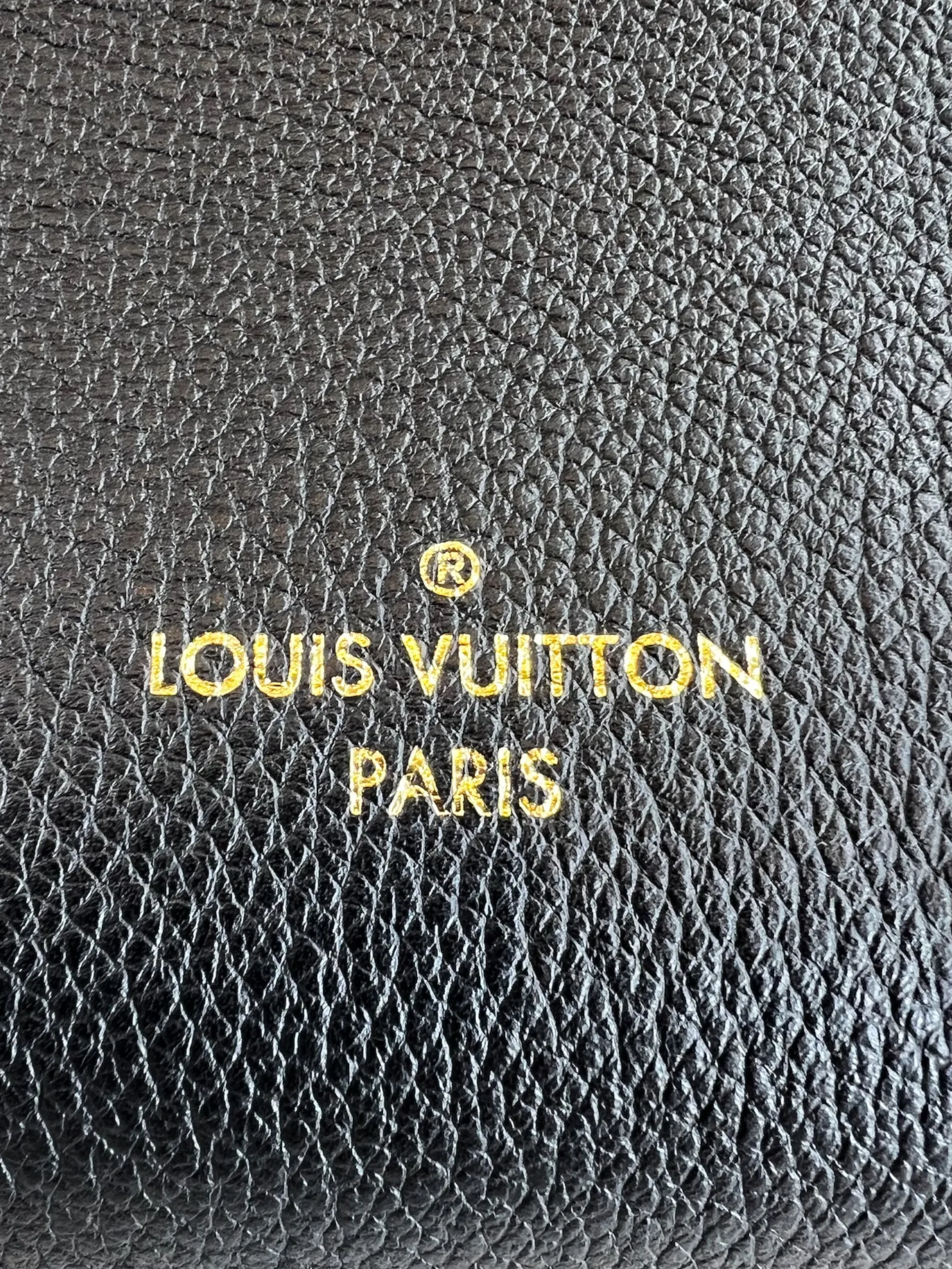 Louis Vuitton Black Leather "On My Side" GM Tote