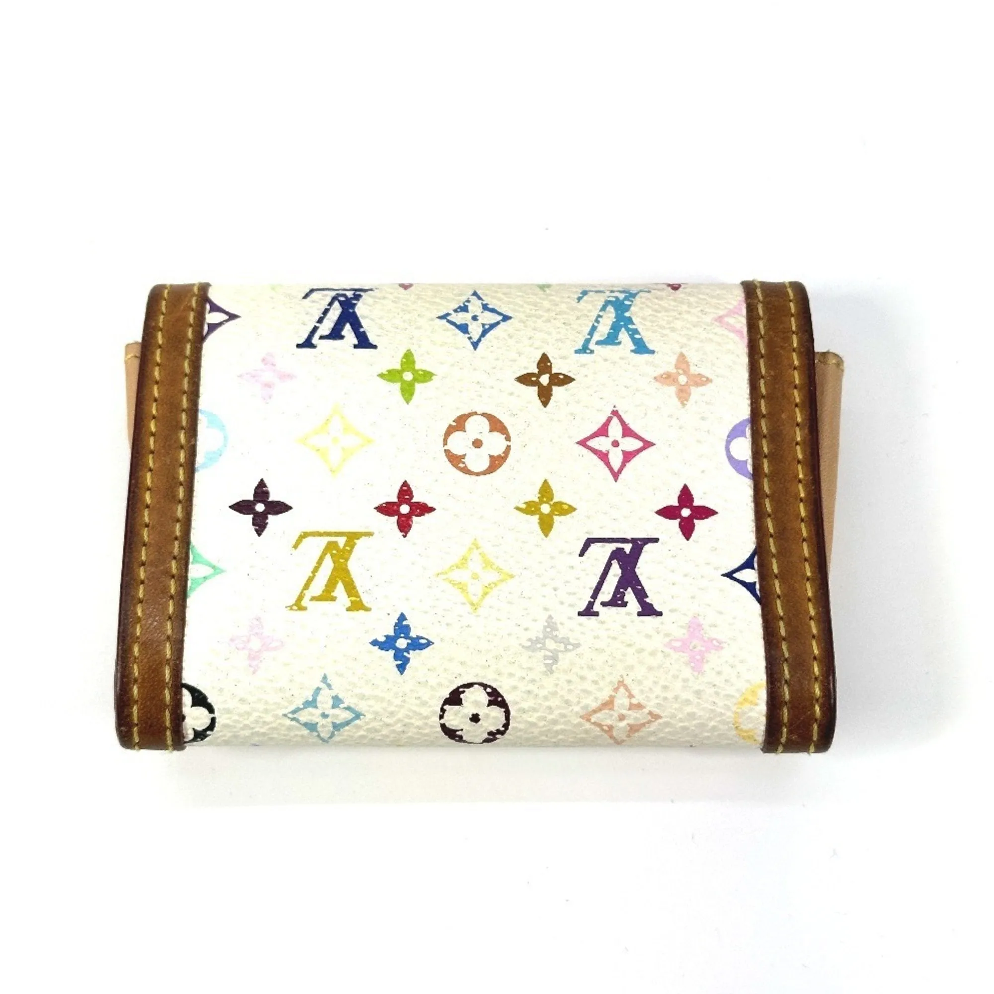 Louis Vuitton Blanc  Monogram colore Canvas Coin Purse/Coin Case (Pre-Owned)