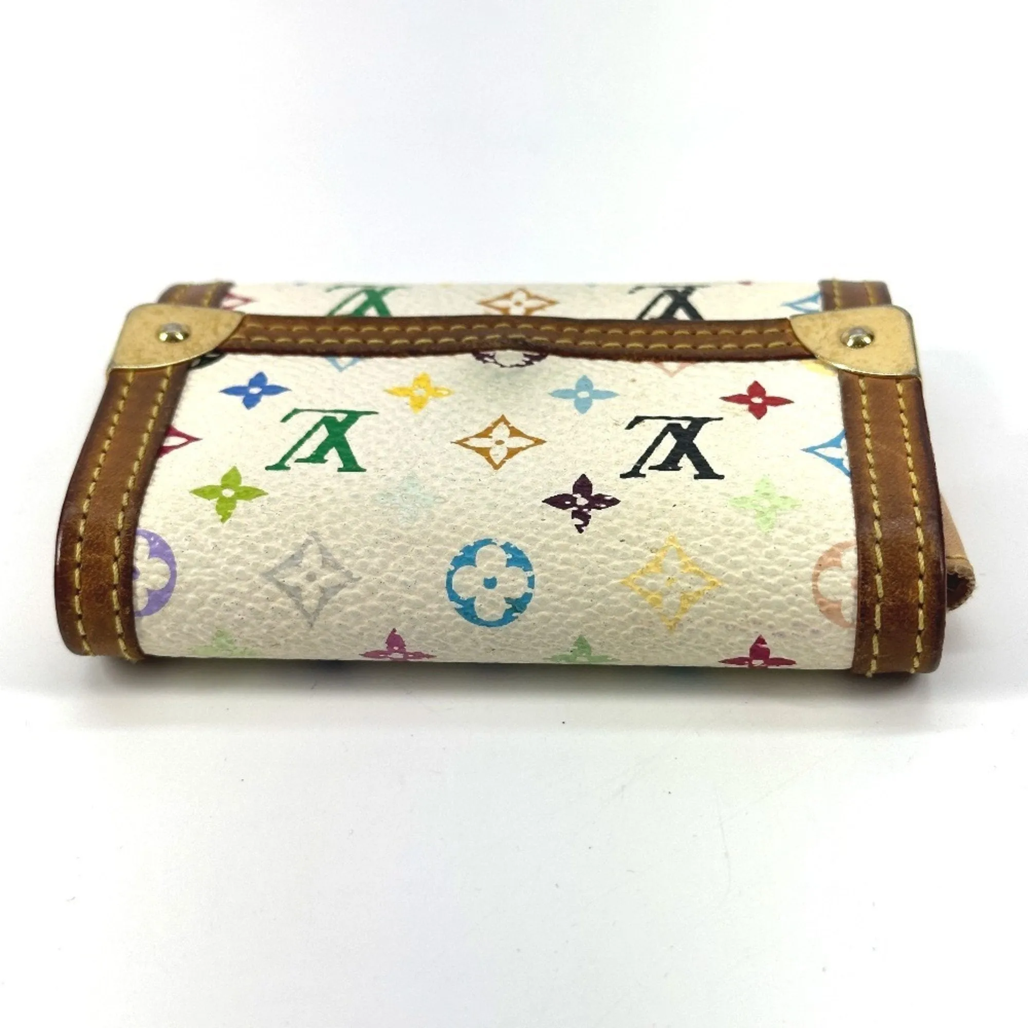 Louis Vuitton Blanc  Monogram colore Canvas Coin Purse/Coin Case (Pre-Owned)