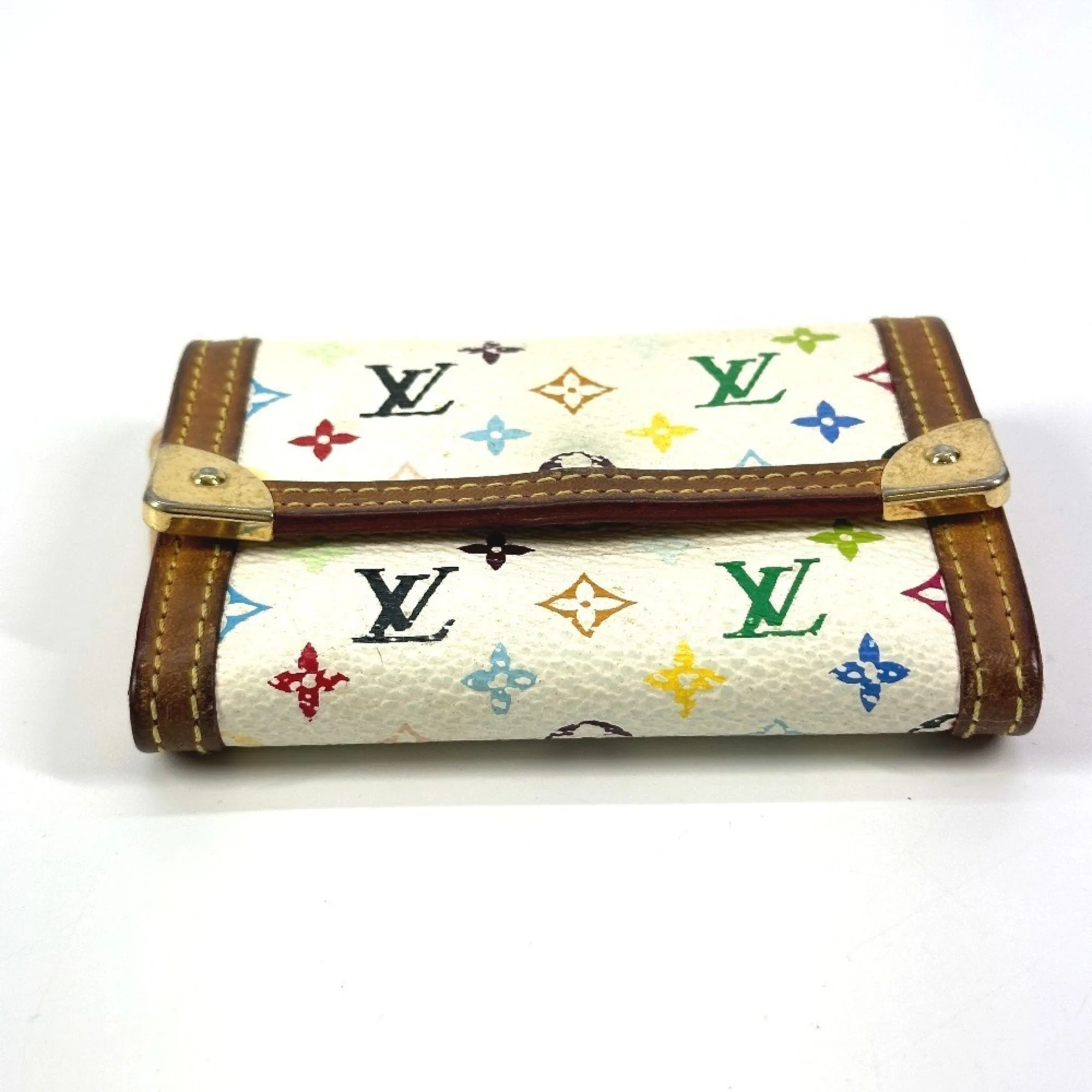 Louis Vuitton Blanc  Monogram colore Canvas Coin Purse/Coin Case (Pre-Owned)