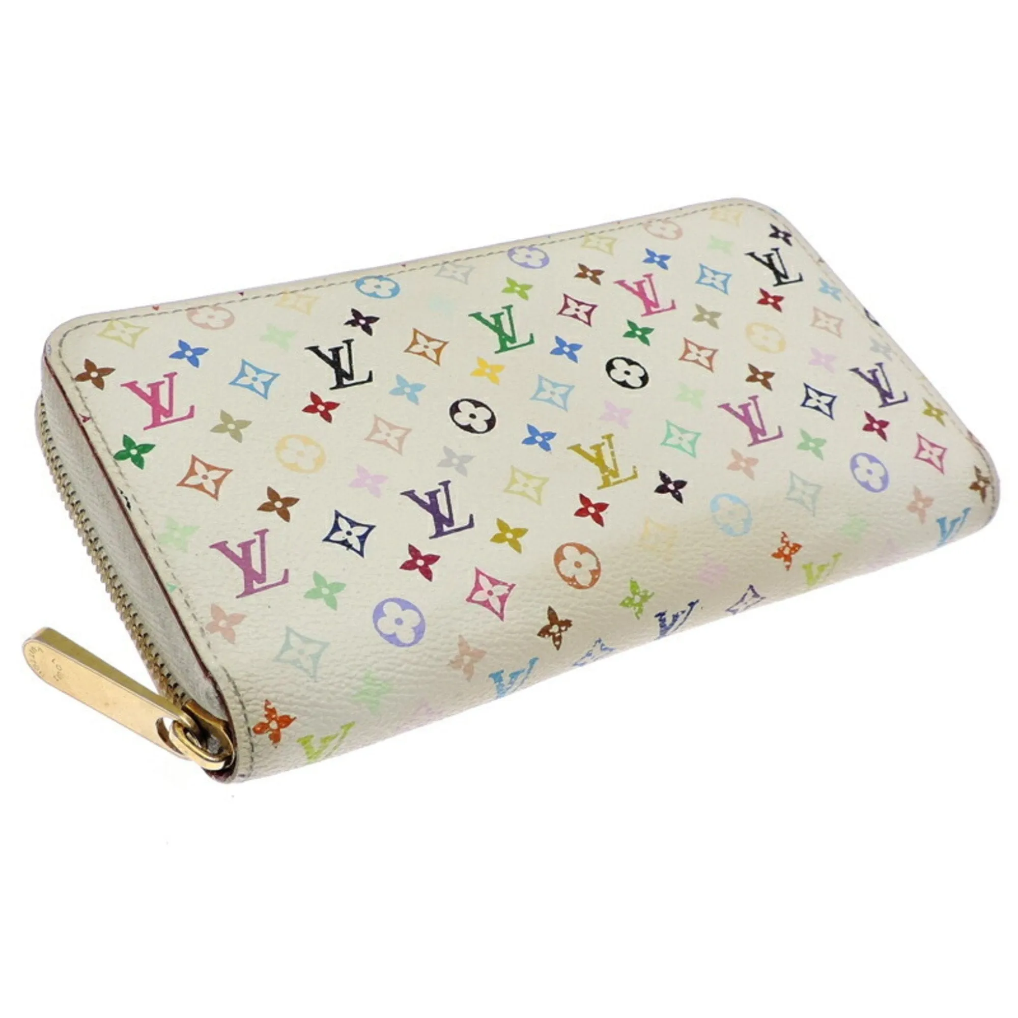 Louis Vuitton Blanc Monogram colore Long Wallet (Bi-Fold) (Pre-Owned)