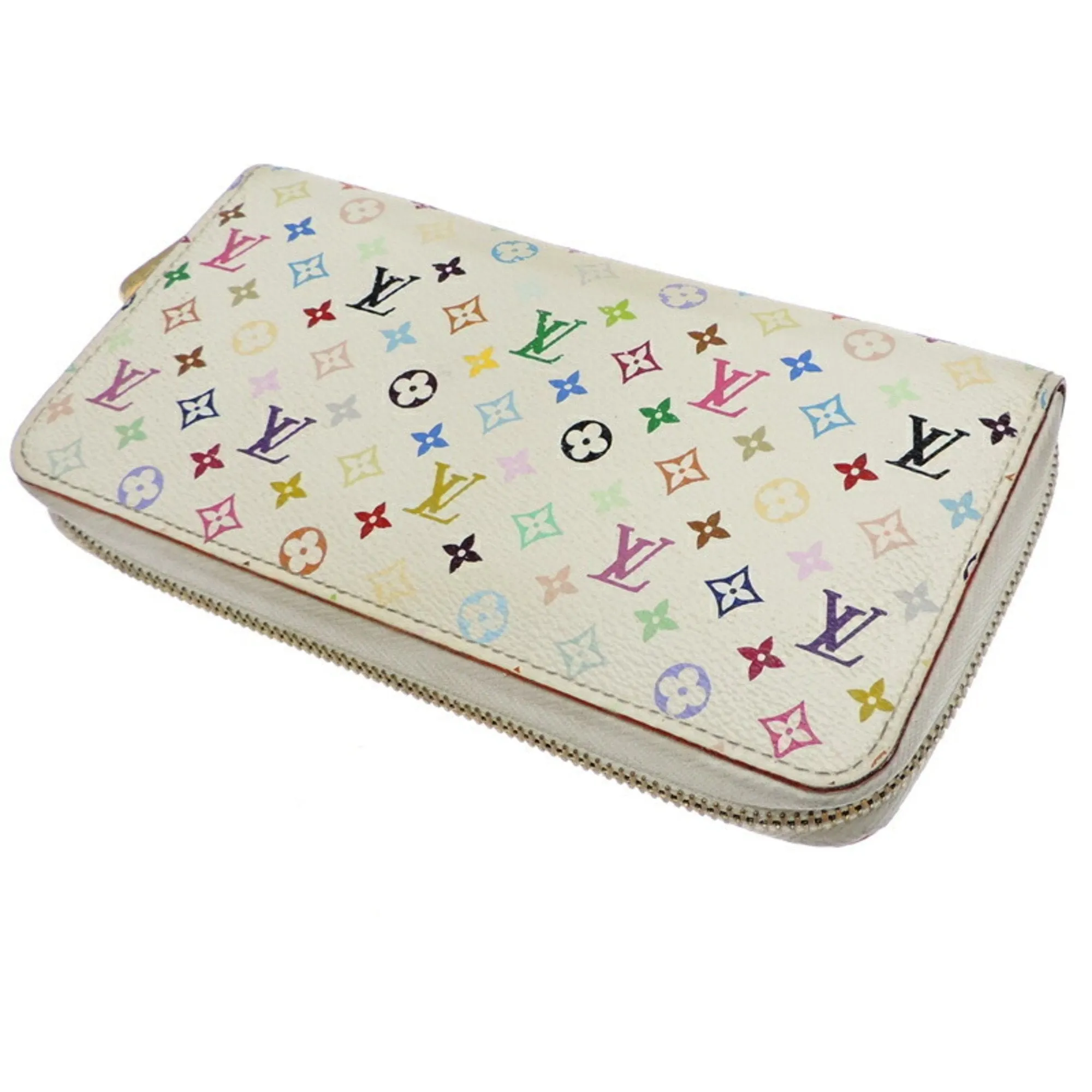 Louis Vuitton Blanc Monogram colore Long Wallet (Bi-Fold) (Pre-Owned)