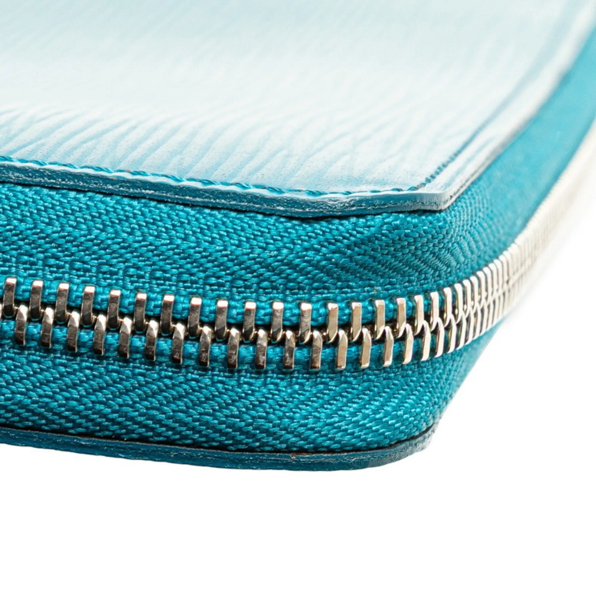Louis Vuitton blue Cyan Leather Long Wallet (Bi-Fold) (Pre-Owned)
