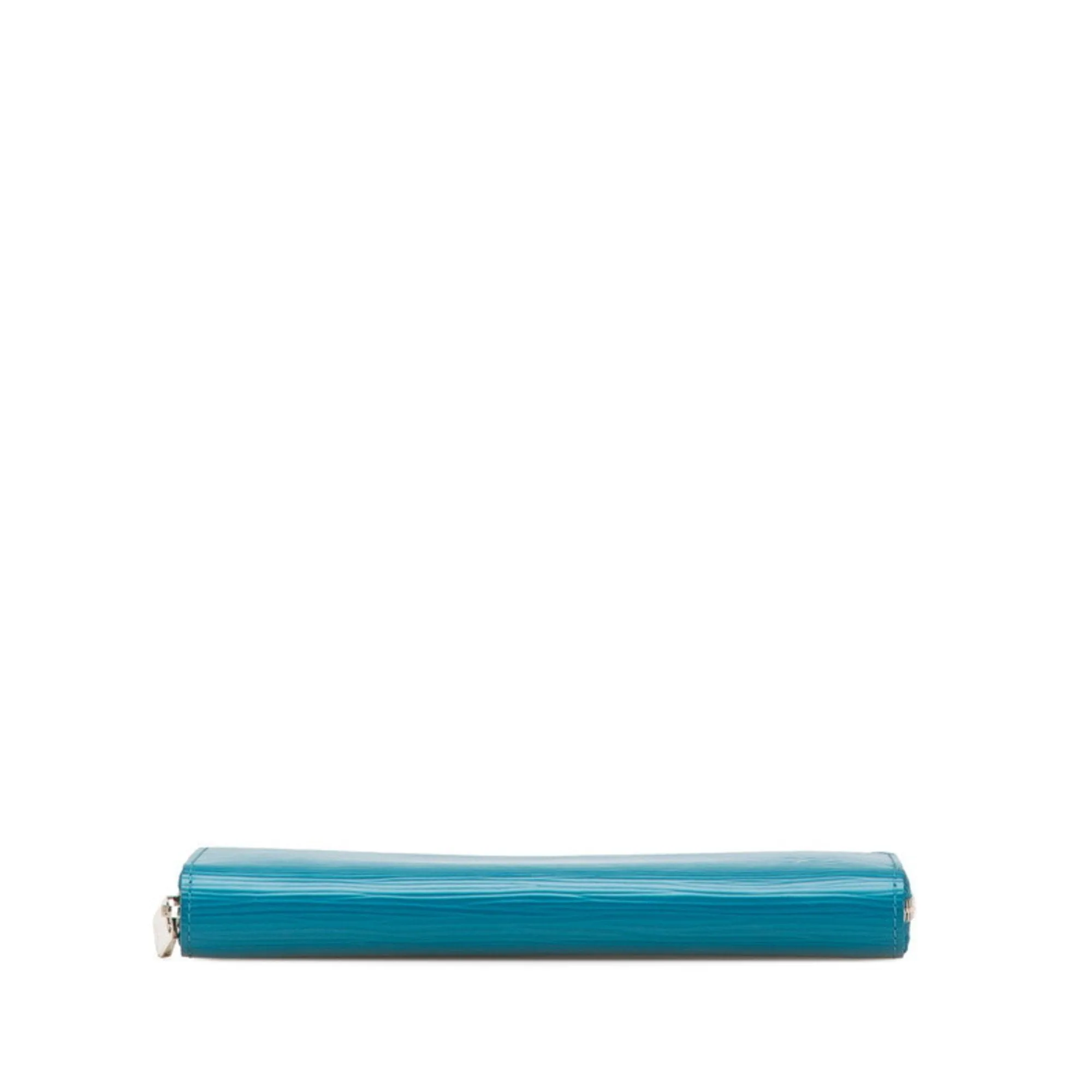 Louis Vuitton blue Cyan Leather Long Wallet (Bi-Fold) (Pre-Owned)