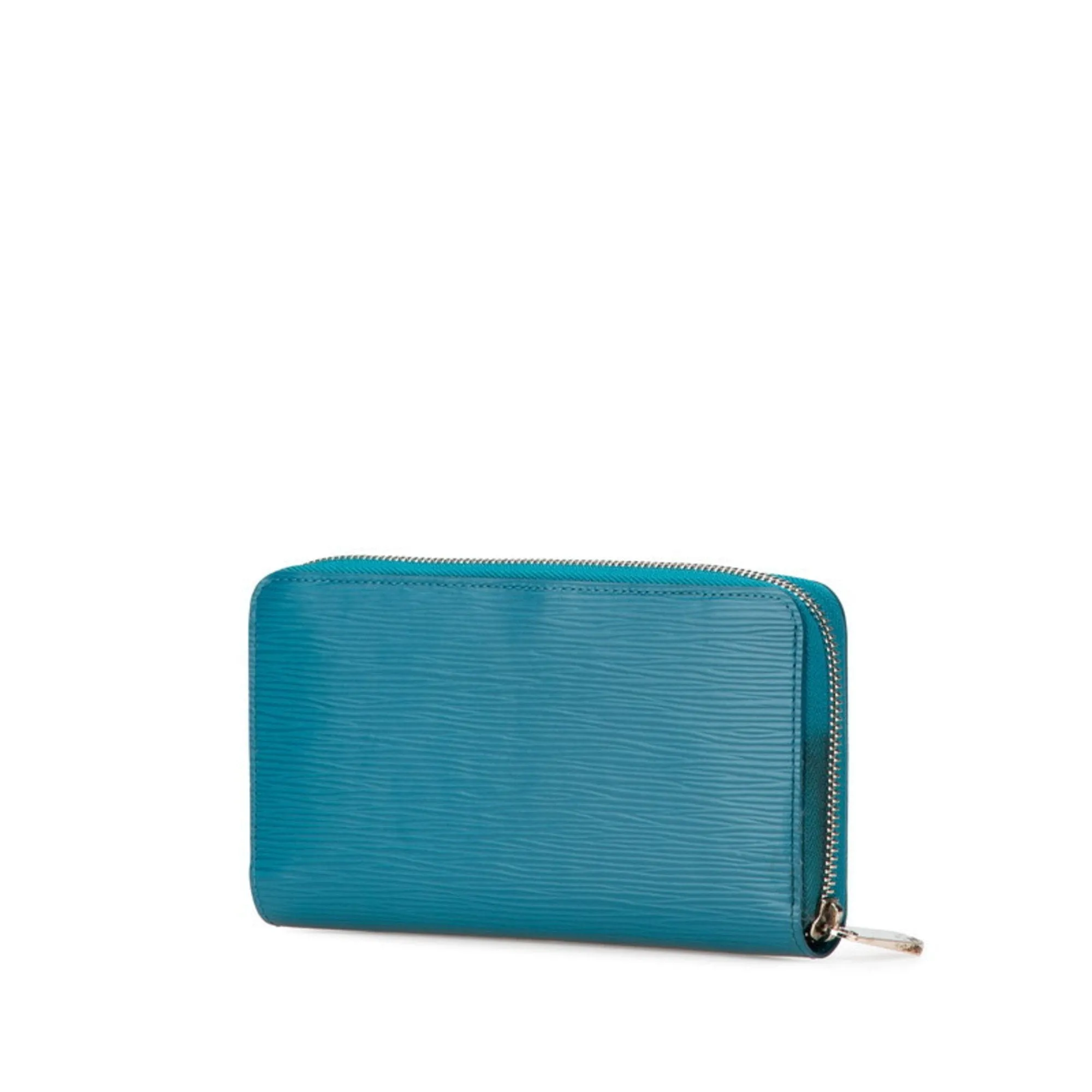 Louis Vuitton blue Cyan Leather Long Wallet (Bi-Fold) (Pre-Owned)
