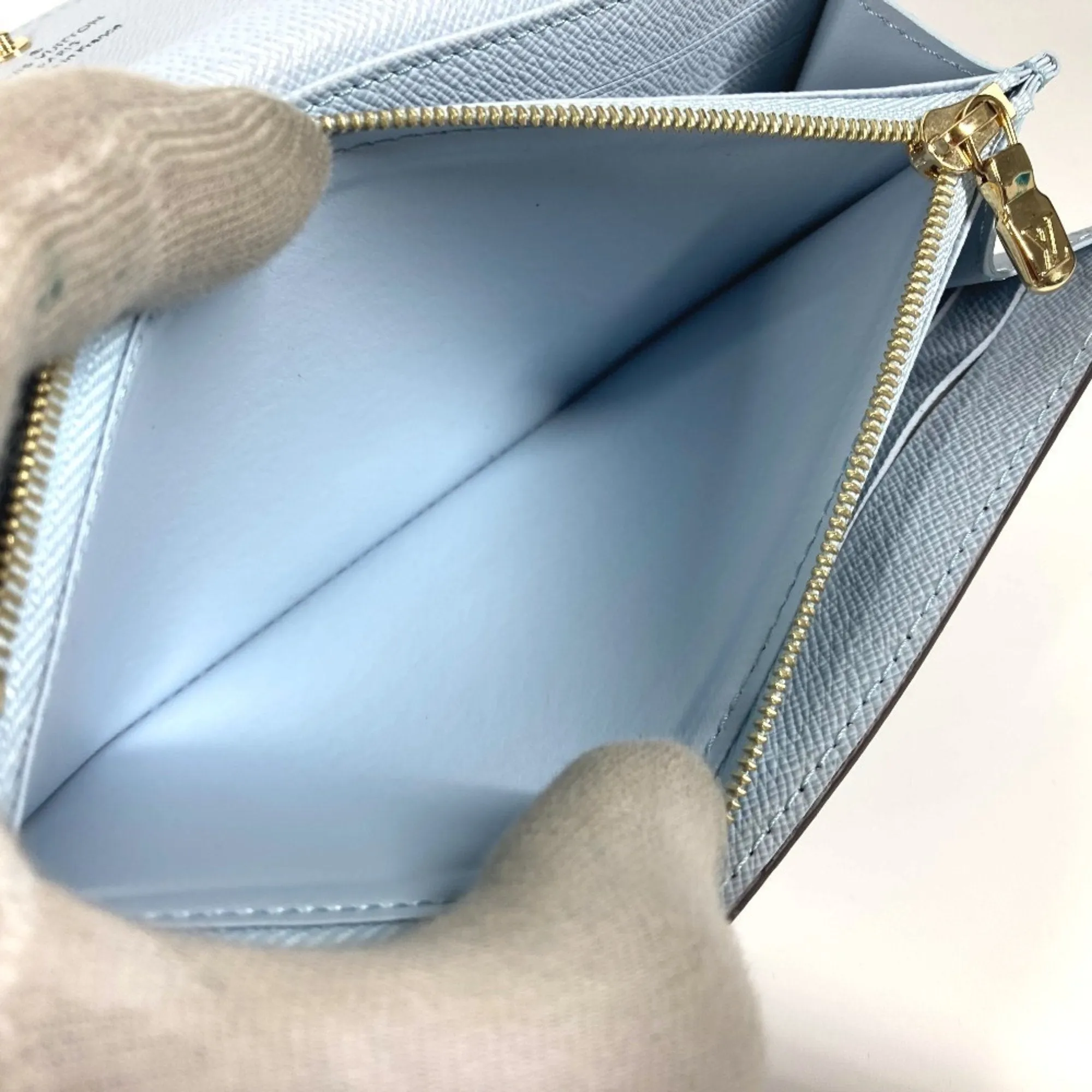 Louis Vuitton blue Monogram Long Wallet (Bi-Fold) (Pre-Owned)